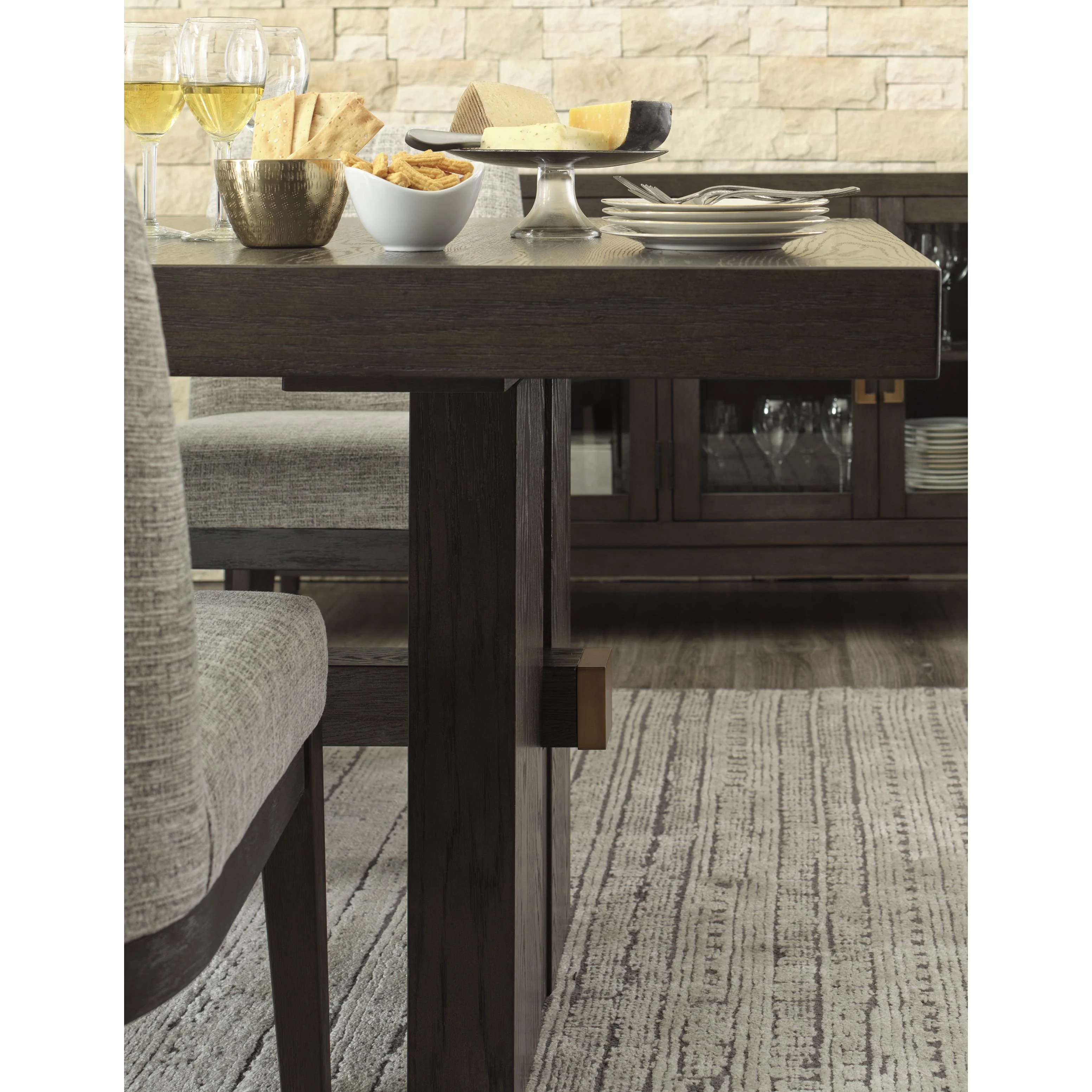 Signature Design by Ashley Burkhaus D984-45 Rectangular Dining Room Extension Table - Image 8