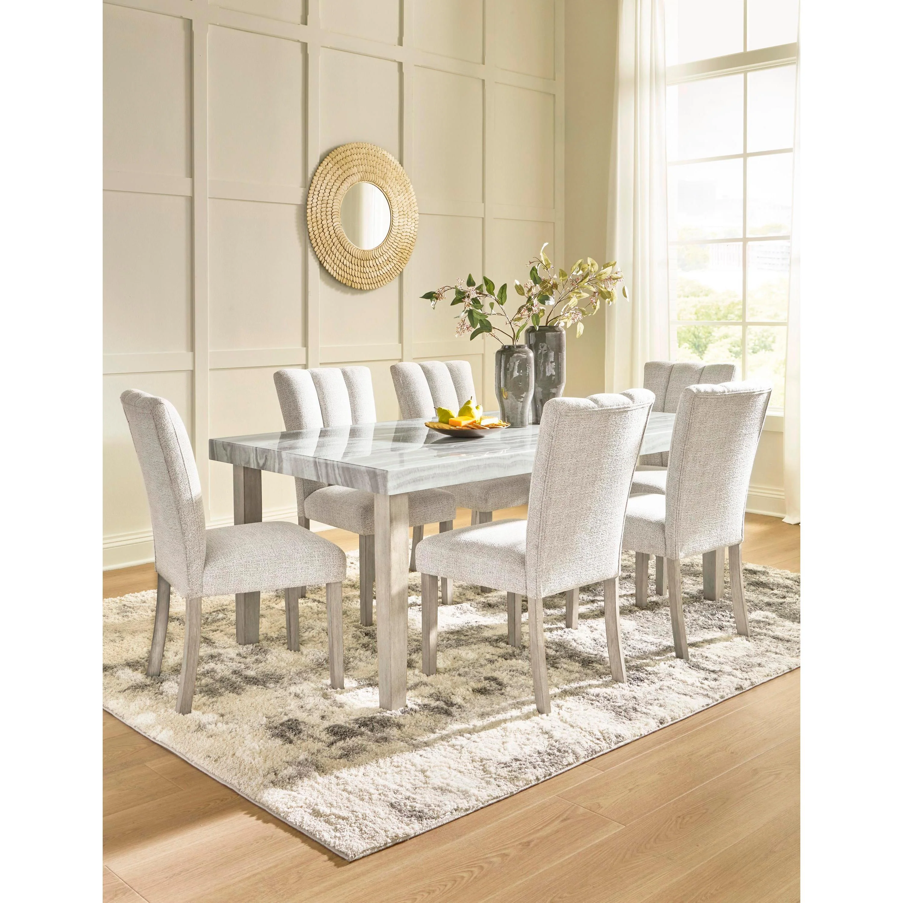 Signature Design by Ashley Larawyn Dining Table with Faux Marble Top PCD575-25 - Image 11