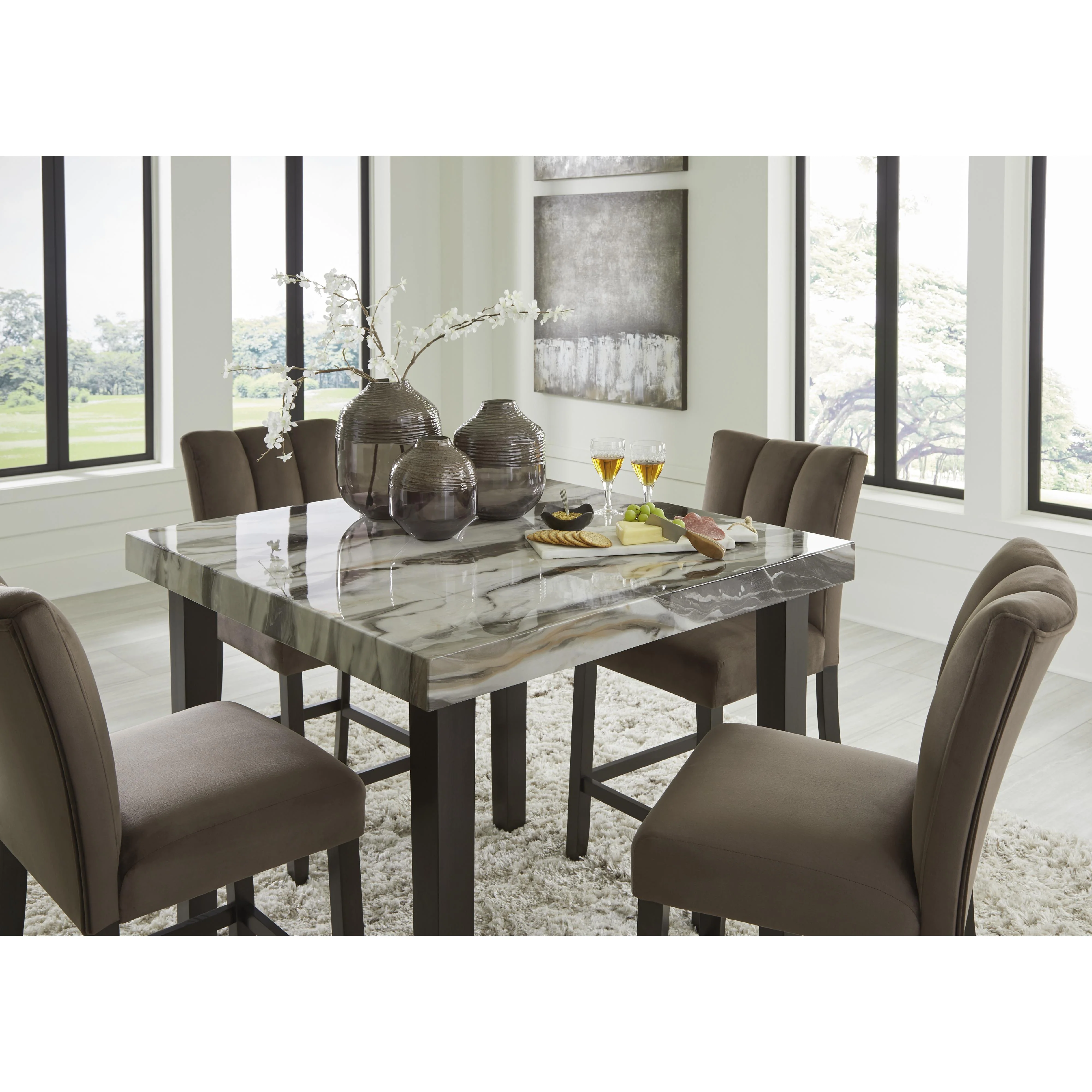 Signature Design by Ashley Jeshina PCD581-13 Square Dining Room Counter Table - Image 4