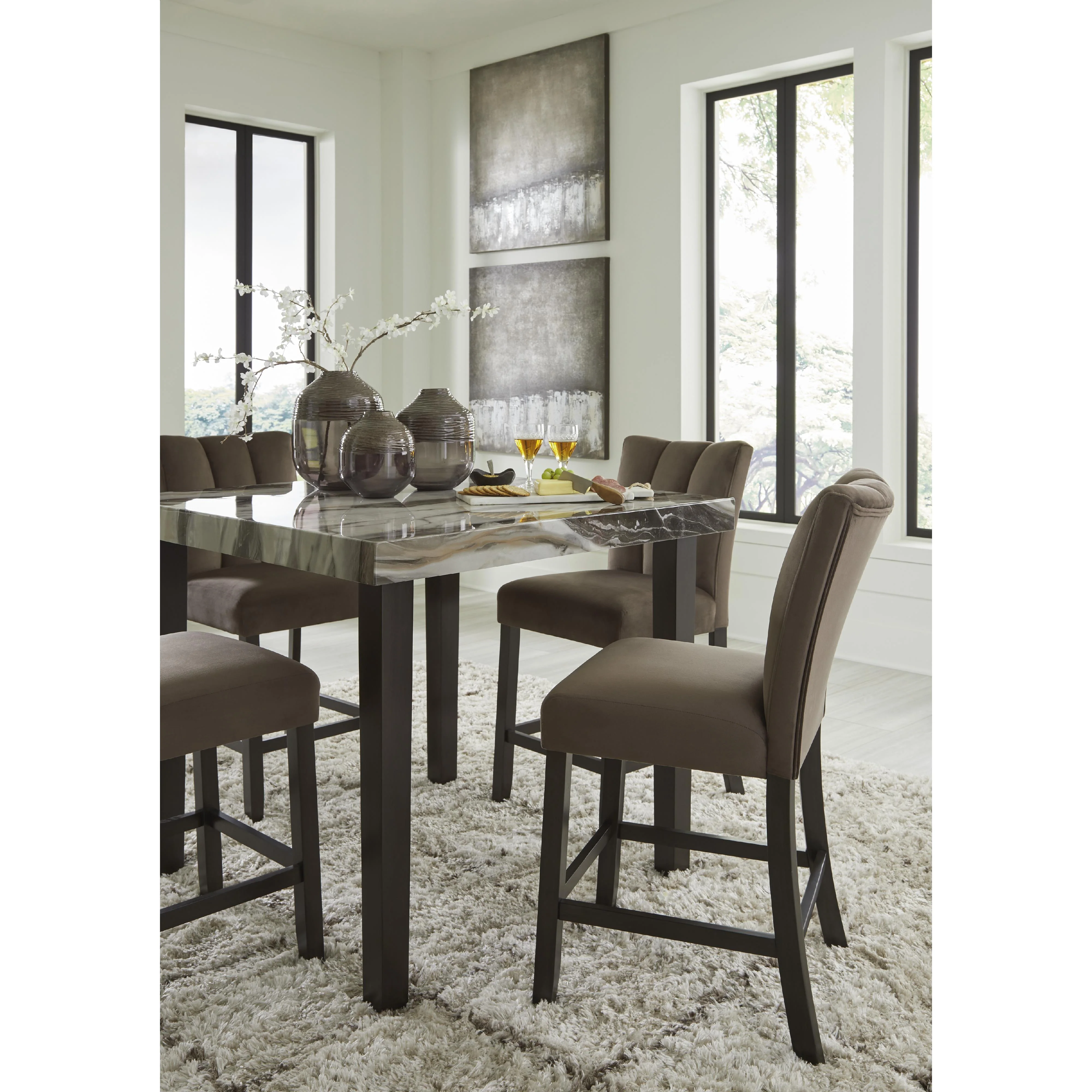 Signature Design by Ashley Jeshina PCD581-13 Square Dining Room Counter Table - Image 5