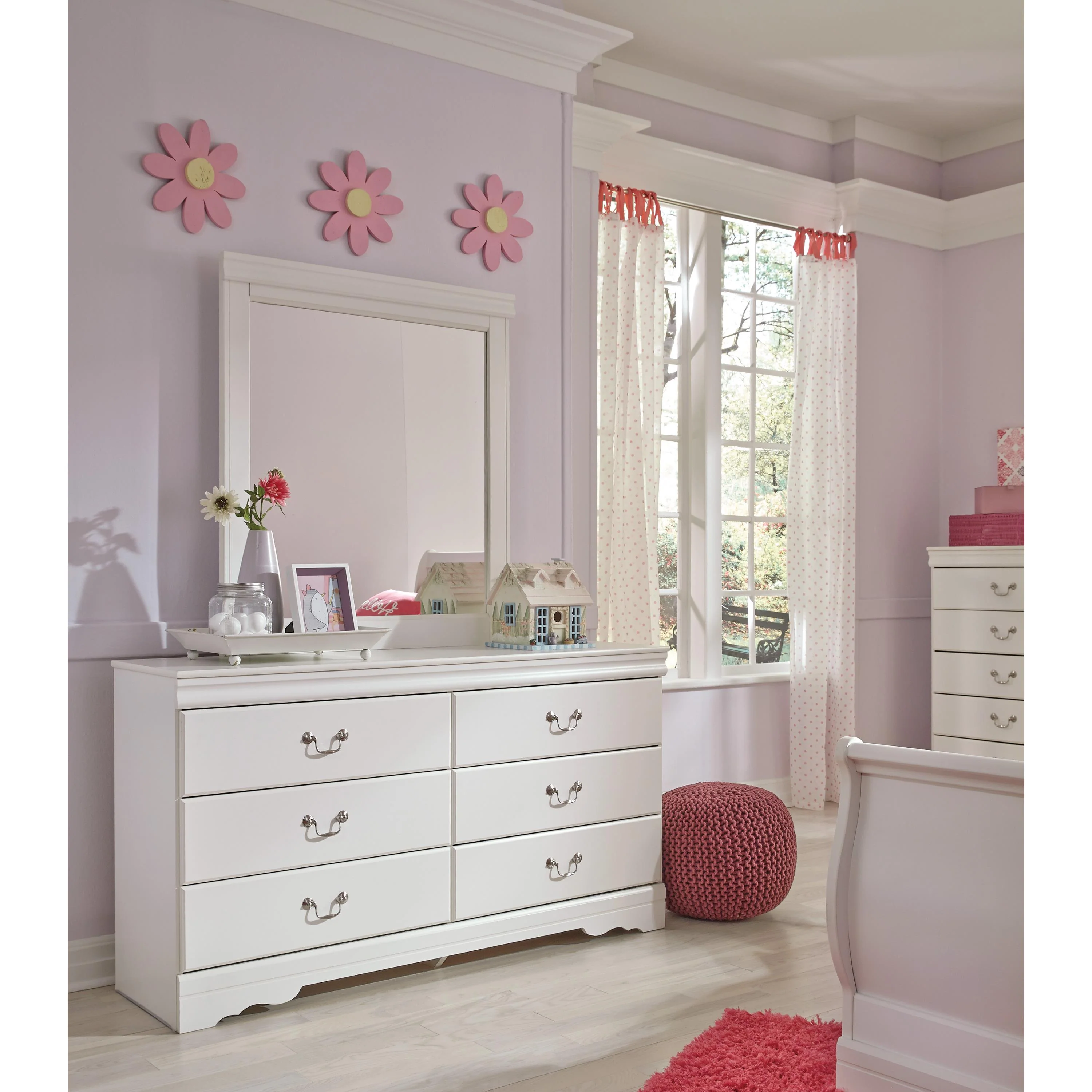 Signature Design by Ashley Anarasia B129B3 Dresser and Mirror - Image 3