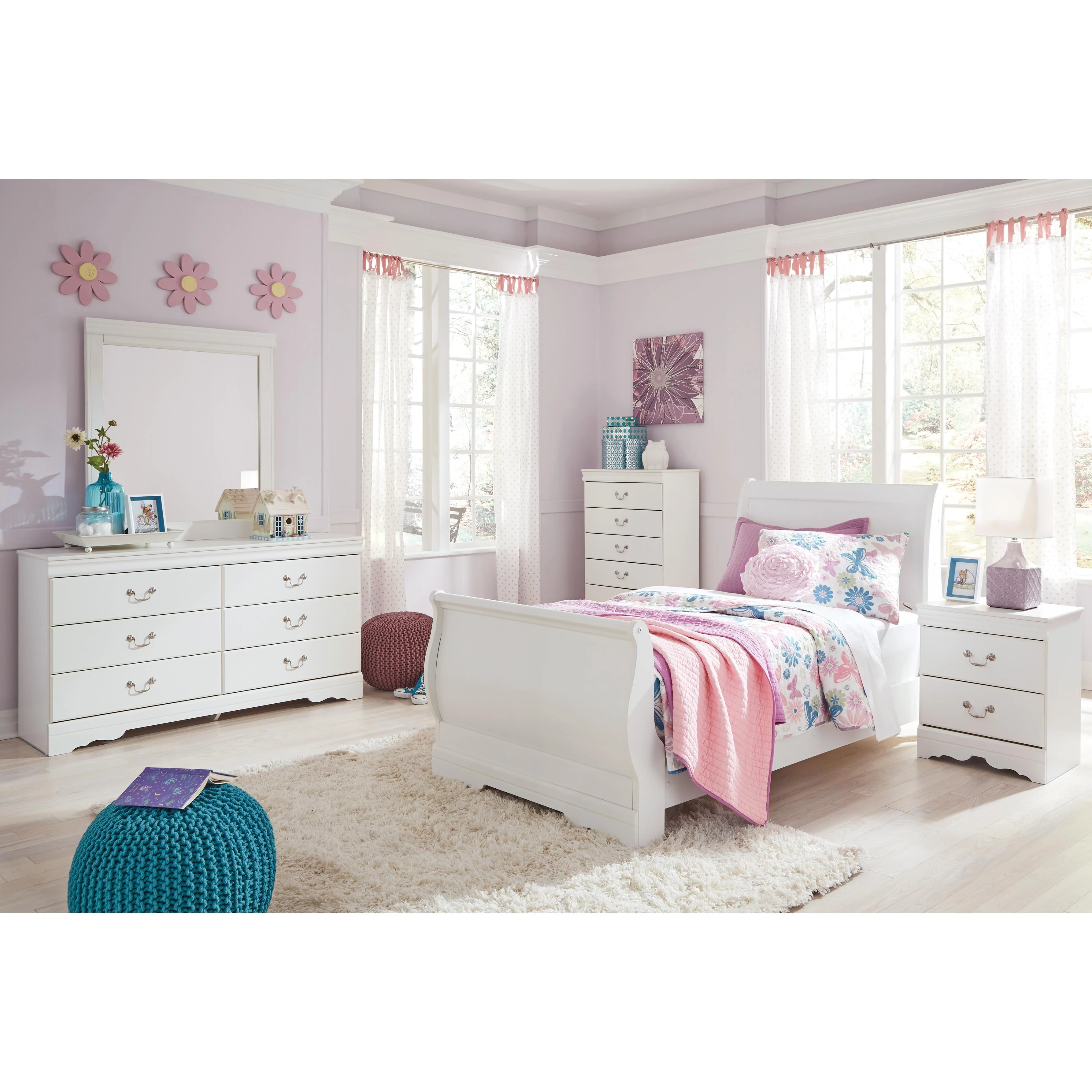 Signature Design by Ashley Anarasia B129B3 Dresser and Mirror - Image 4