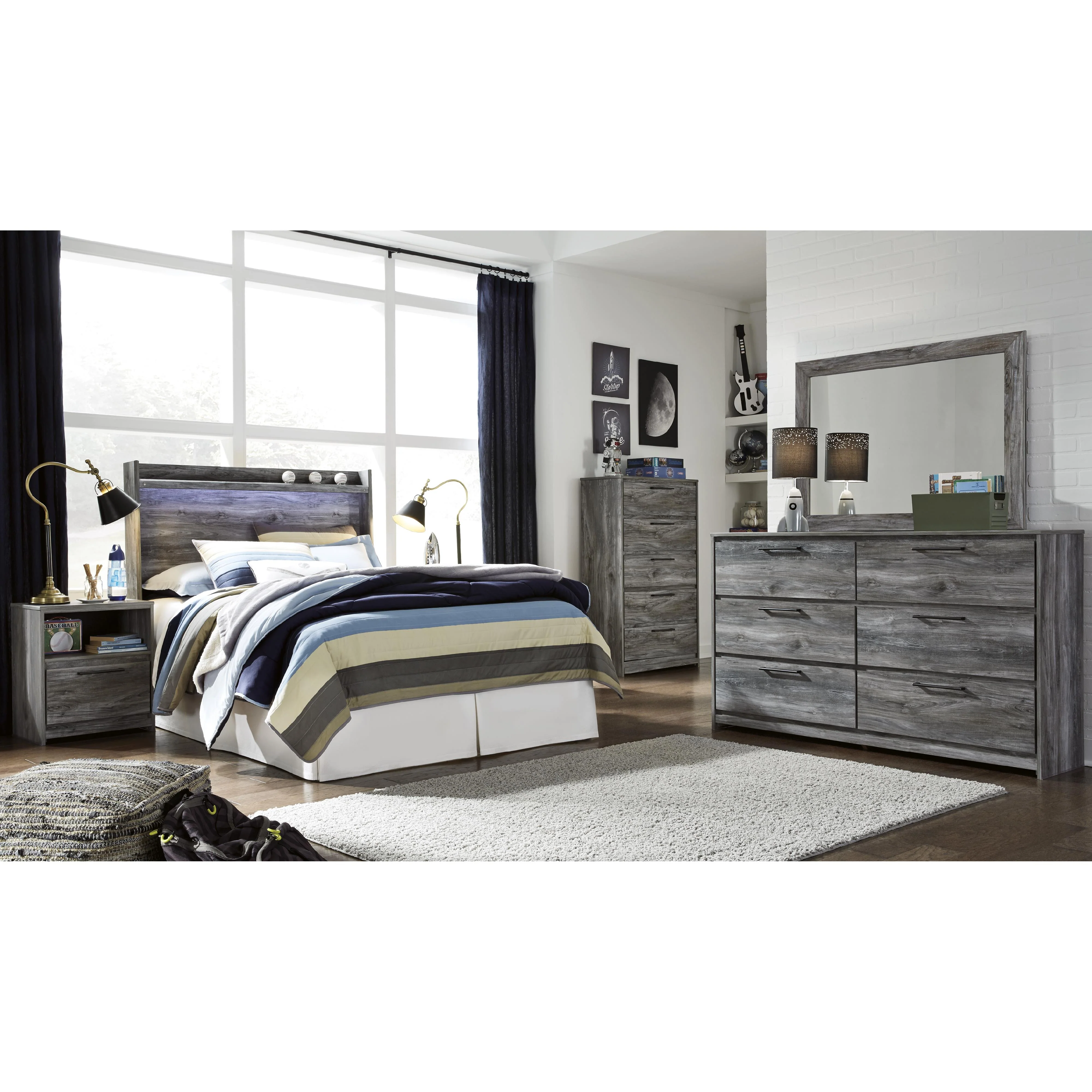 Signature Design by Ashley Baystorm B221B30 Dresser and Mirror - Image 8