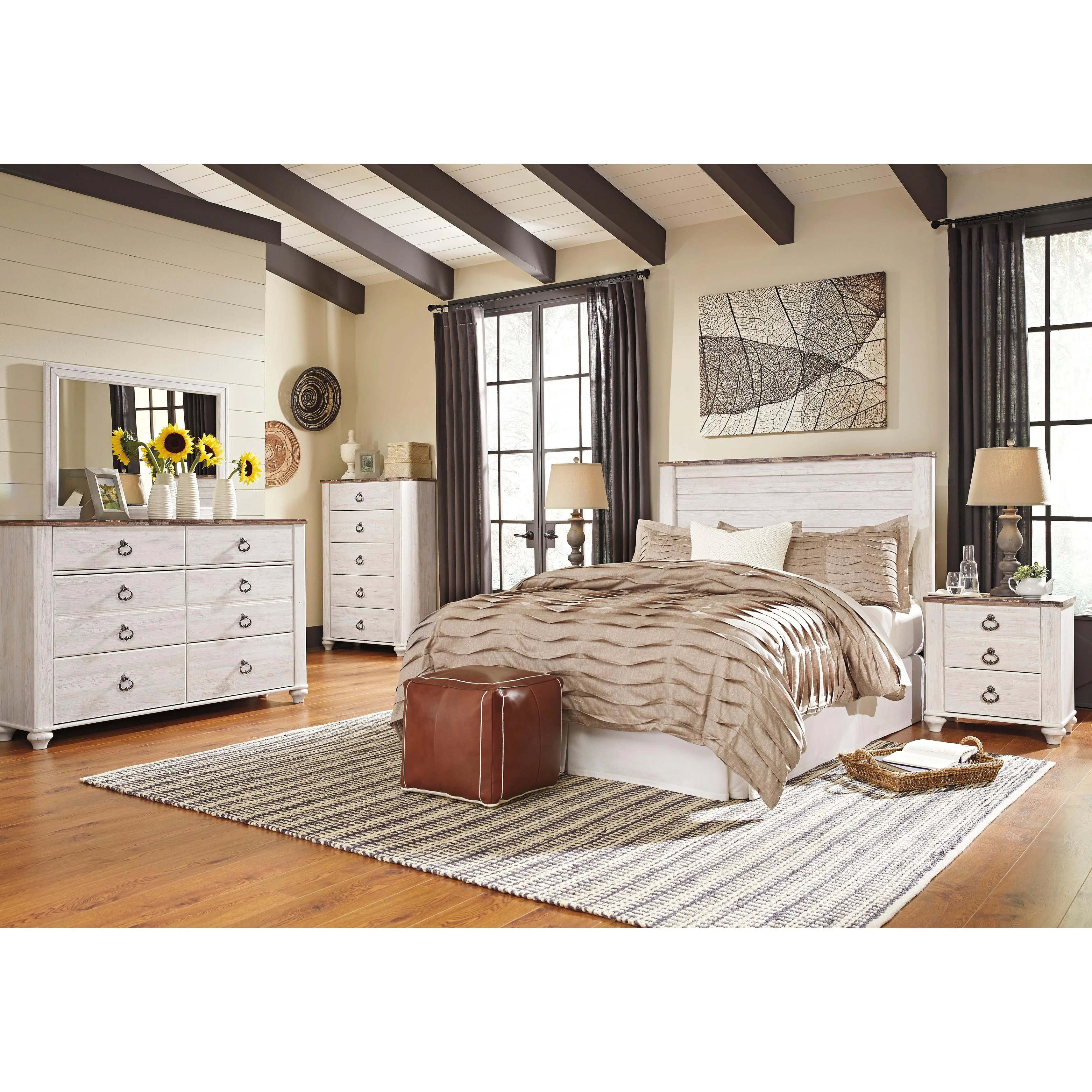 Signature Design by Ashley Willowton 6-Drawer Dresser with Mirror B267-31/B267-36 - Image 4
