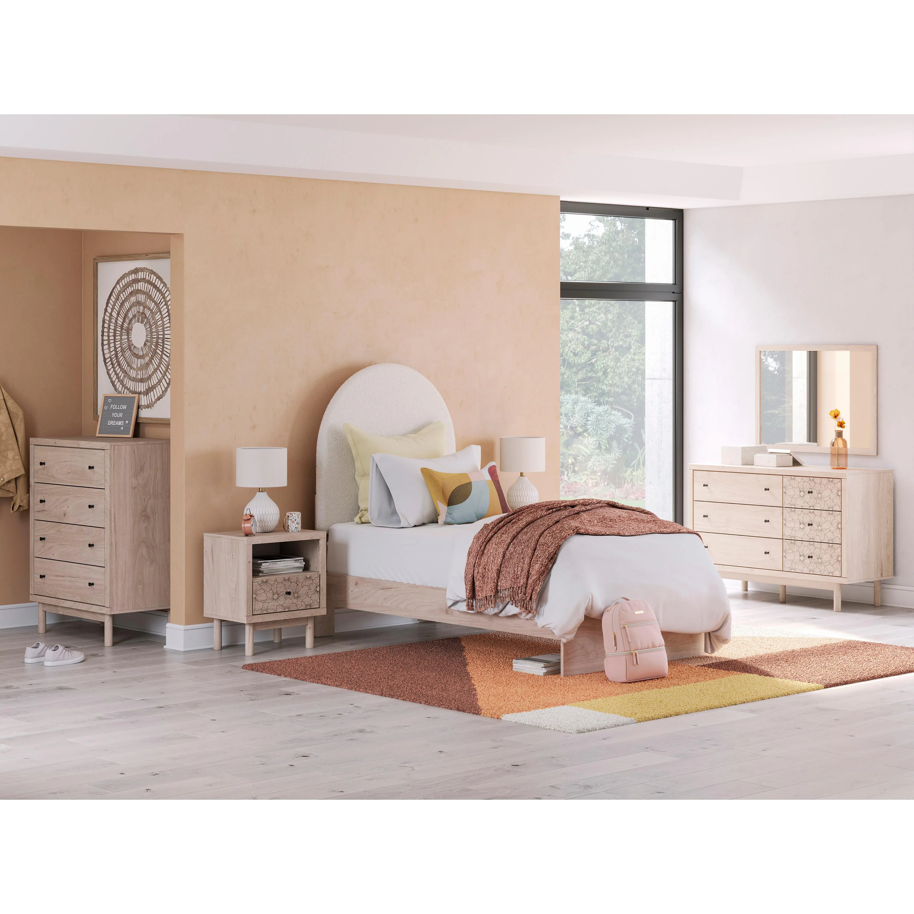 Signature Design by Ashley Arloster PCB1566-221 Six Drawer Dresser - Image 13