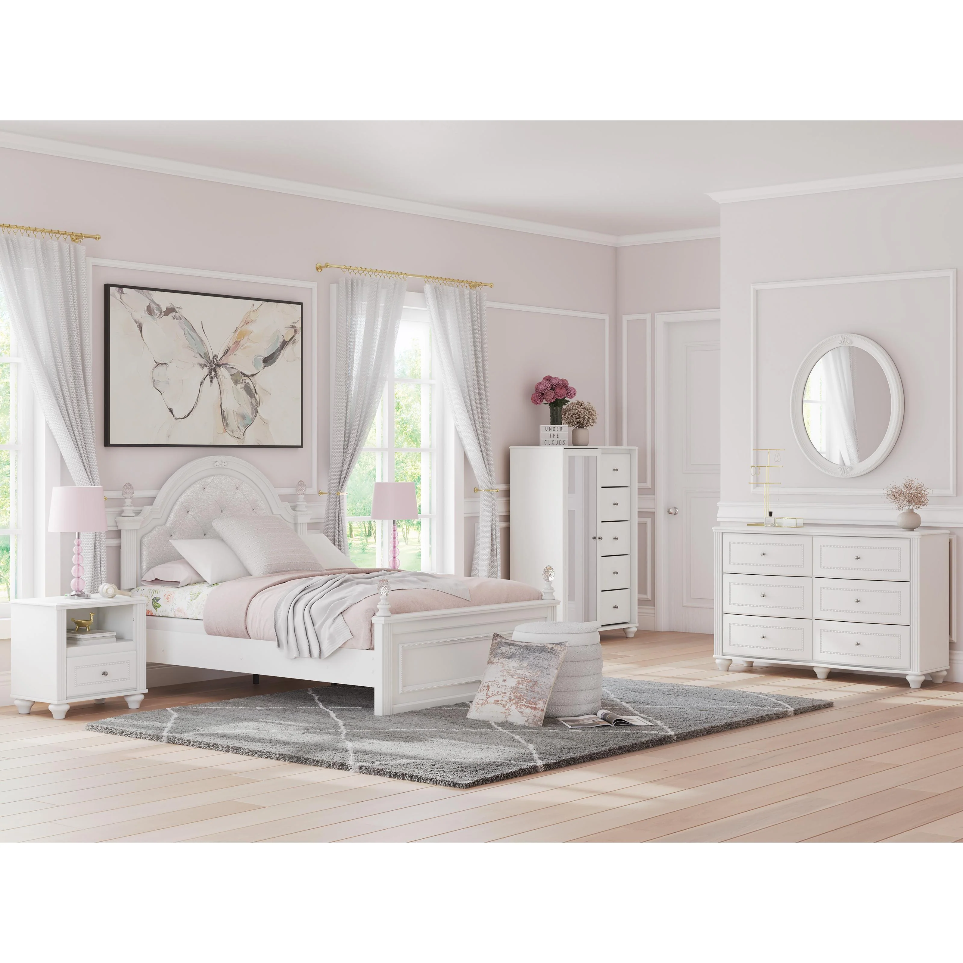 Signature Design by Ashley Kozlani 6-Drawer Dresser with Mirror PCB1819-21/PCB1819-26 - Image 5