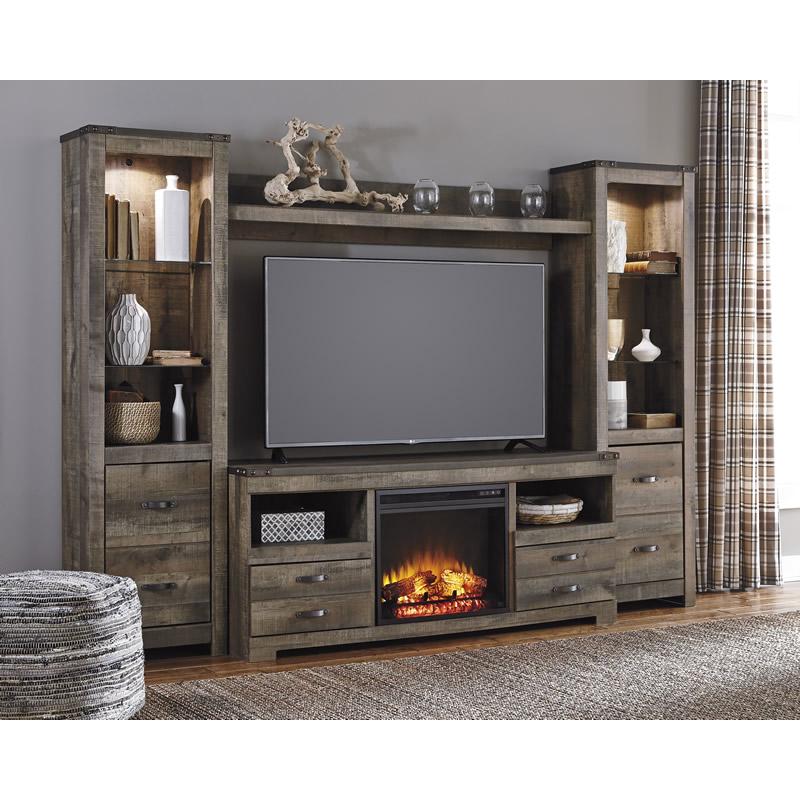 Signature Design by Ashley Trinell W446W2 4 pc Entertainment Center - Image 5