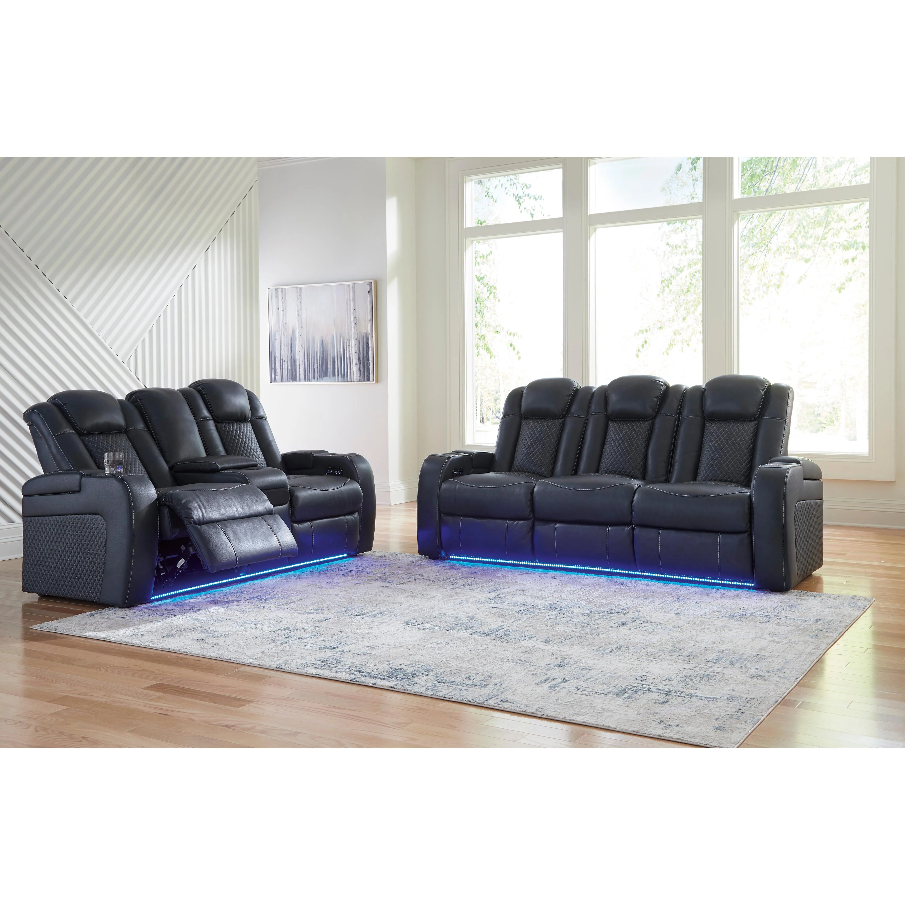 Signature Design by Ashley Fyne-Dyme 36603U1 2 pc Power Reclining Living Room Set - Image 2