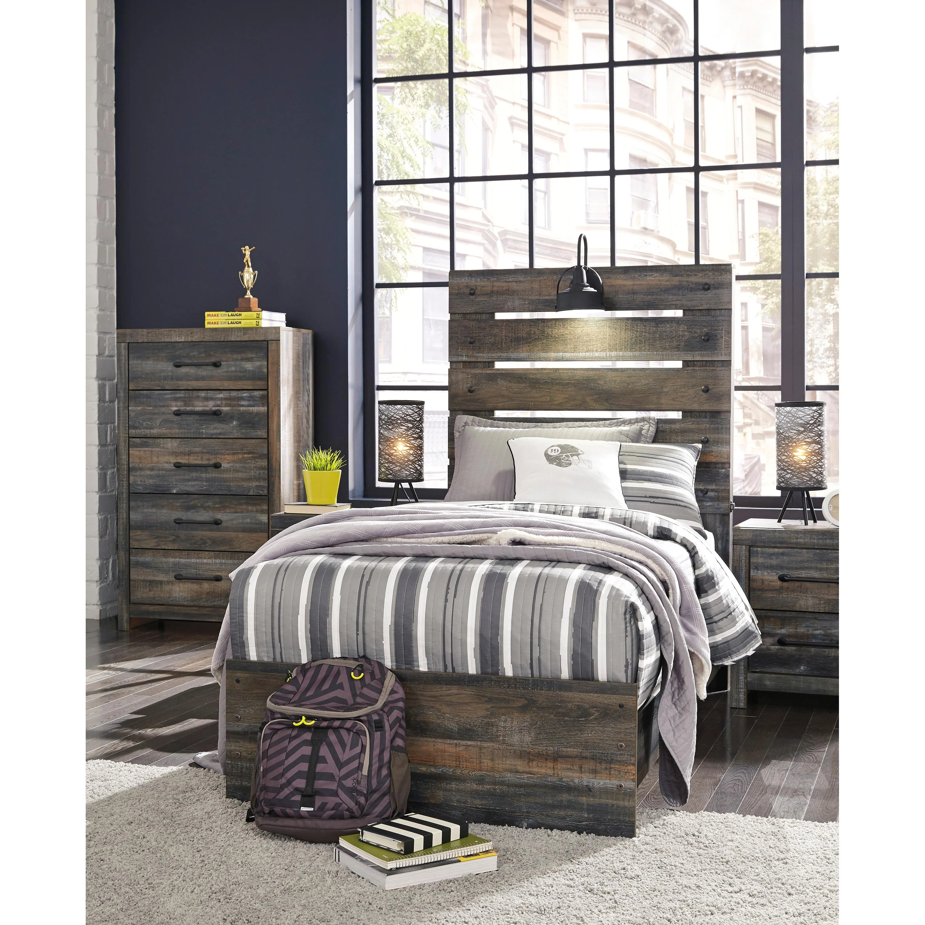 Signature Design by Ashley Drystan B211B2 Twin Panel Bed - Image 6