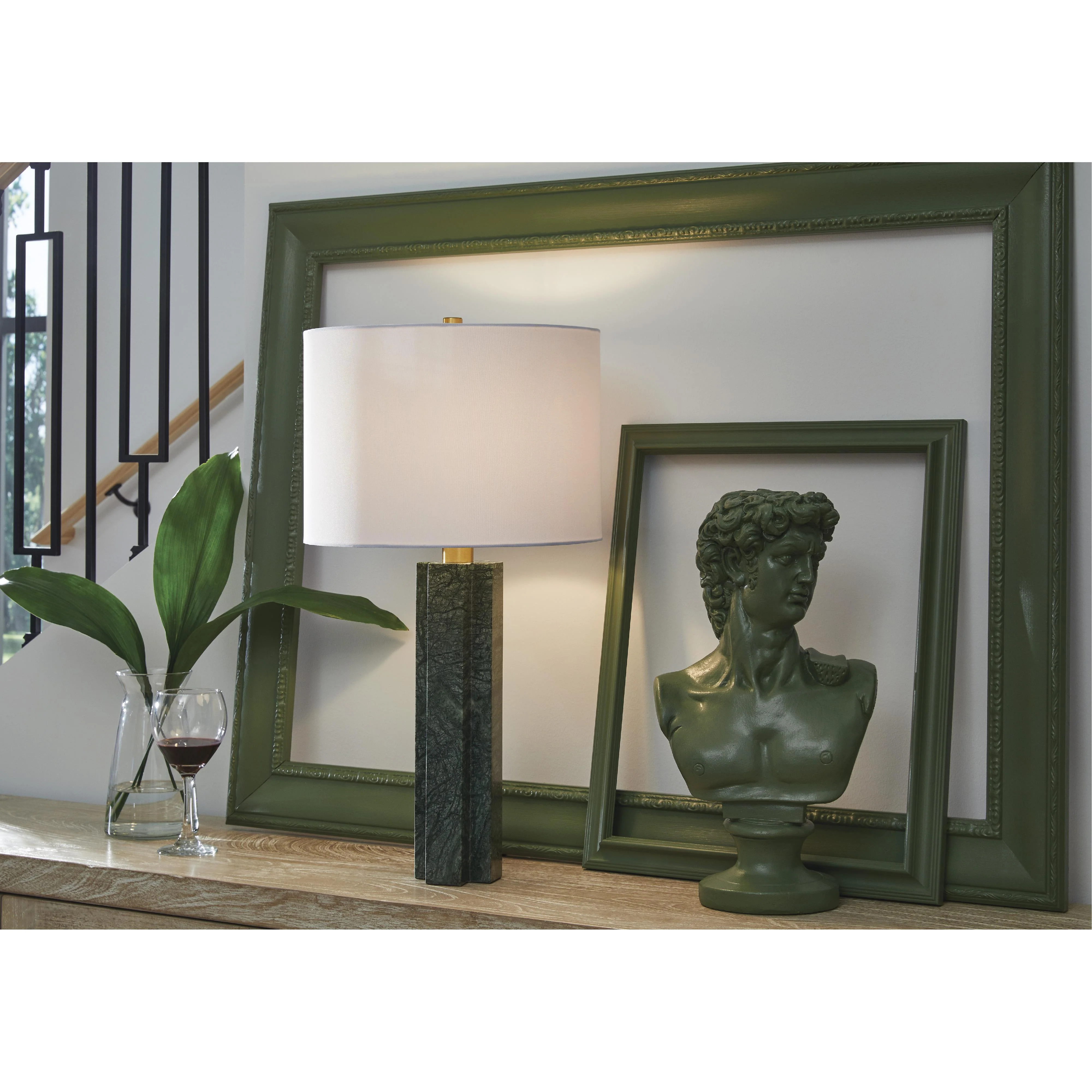 Signature Design by Ashley Keegan L429084 Marble Table Lamp - Image 2