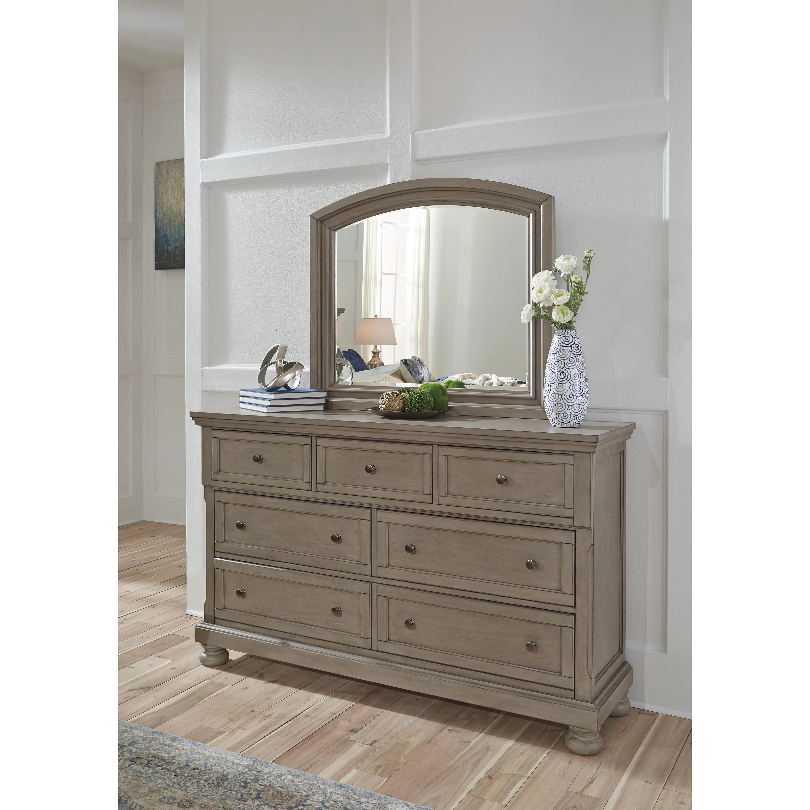Signature Design by Ashley Lettner B733 7 pc King Sleigh Storage Bedroom Set - Image 3