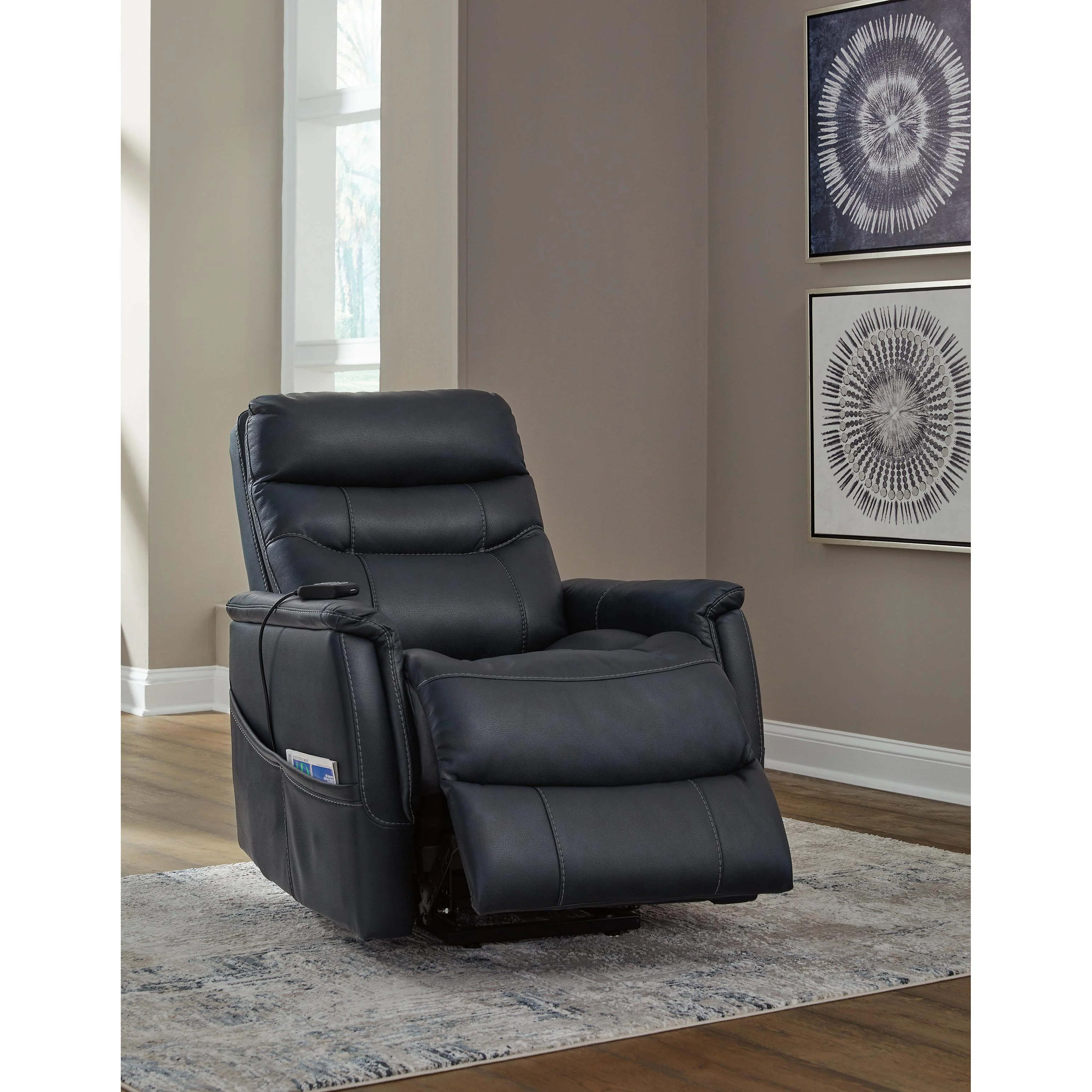 Signature Design by Ashley Strawbill 6391012 Power Lift Recliner - Image 9