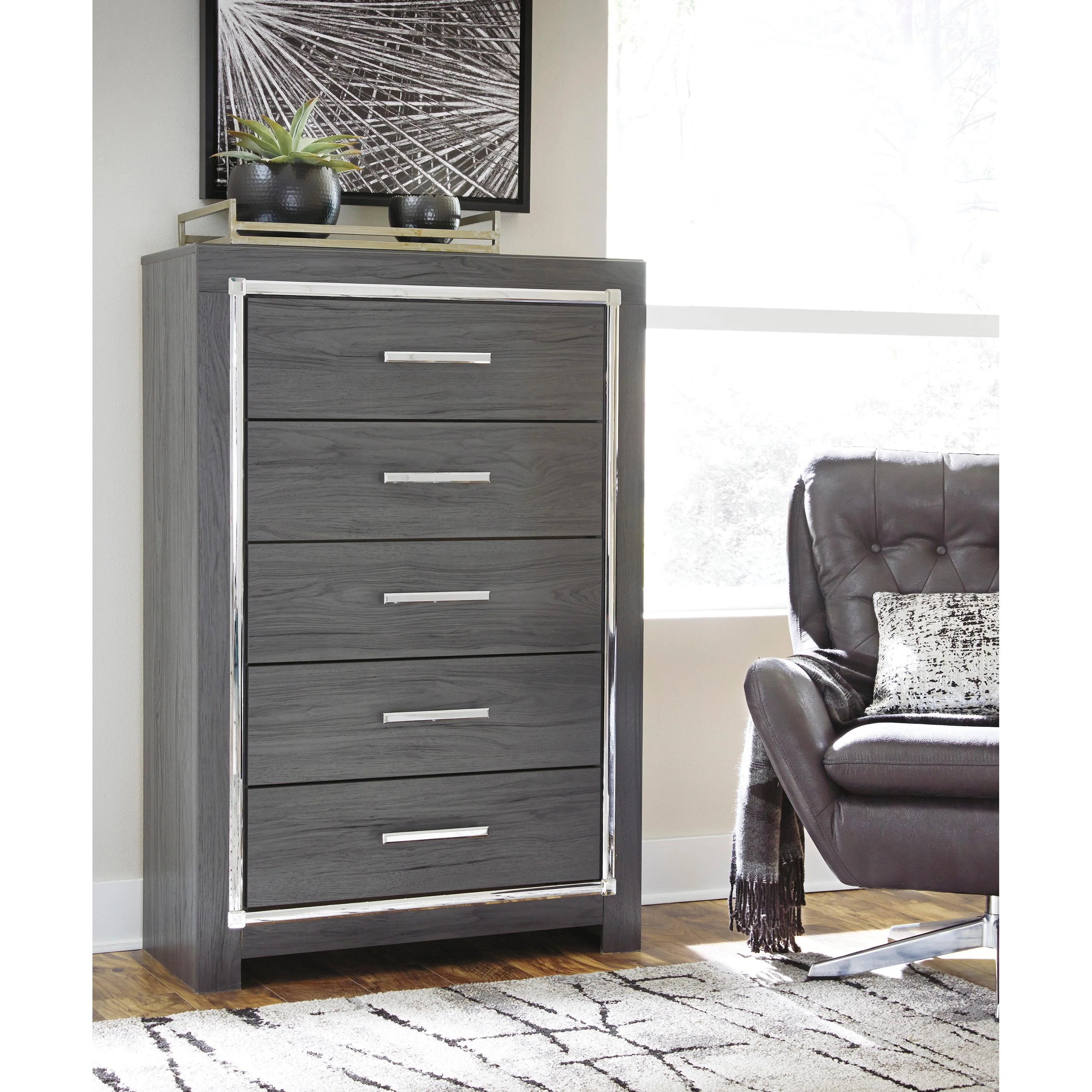 Signature Design by Ashley Lodanna B214 6 pc Full Panel Bedroom Set - Image 4