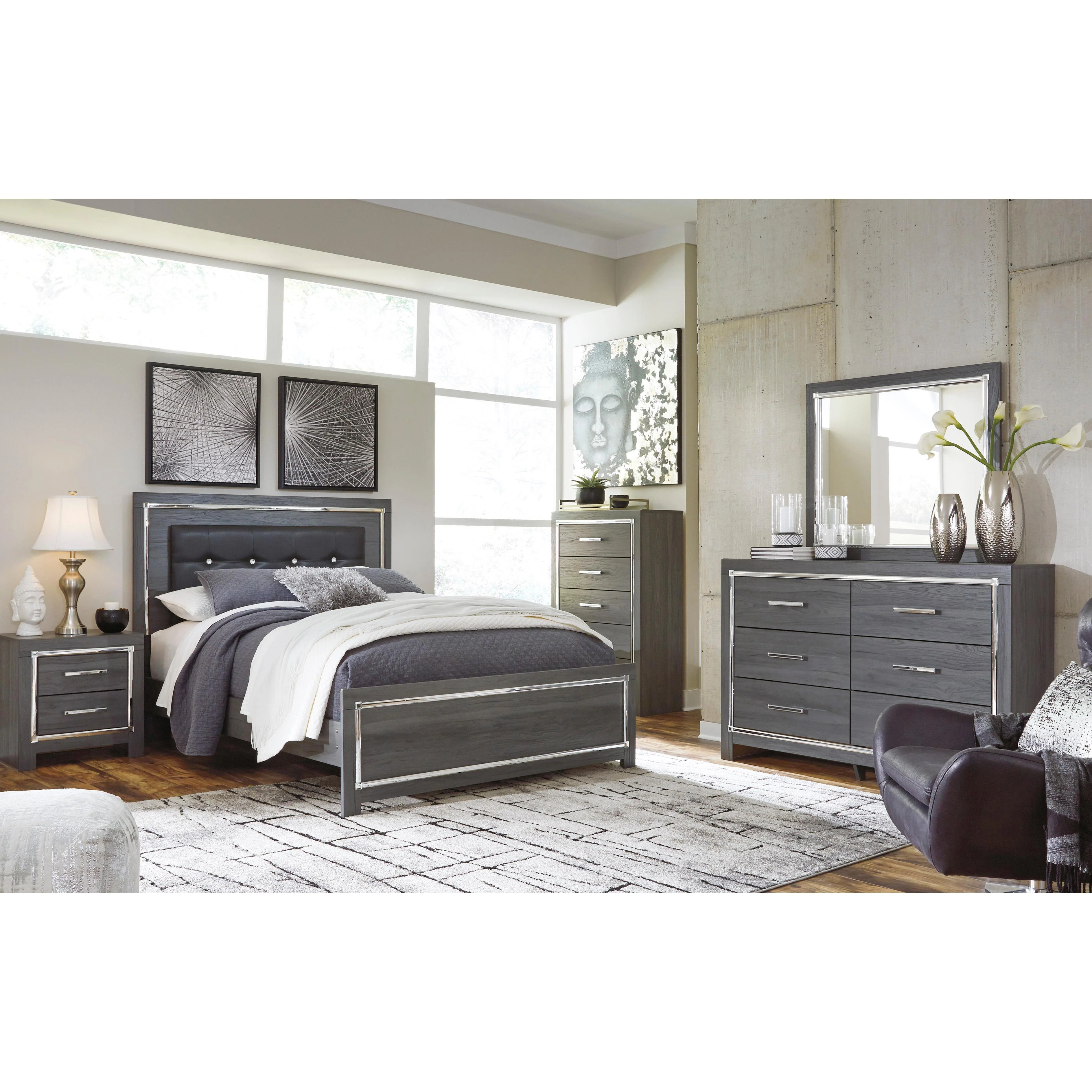 Signature Design by Ashley Lodanna B214B18 6 pc Queen Panel Bedroom Set