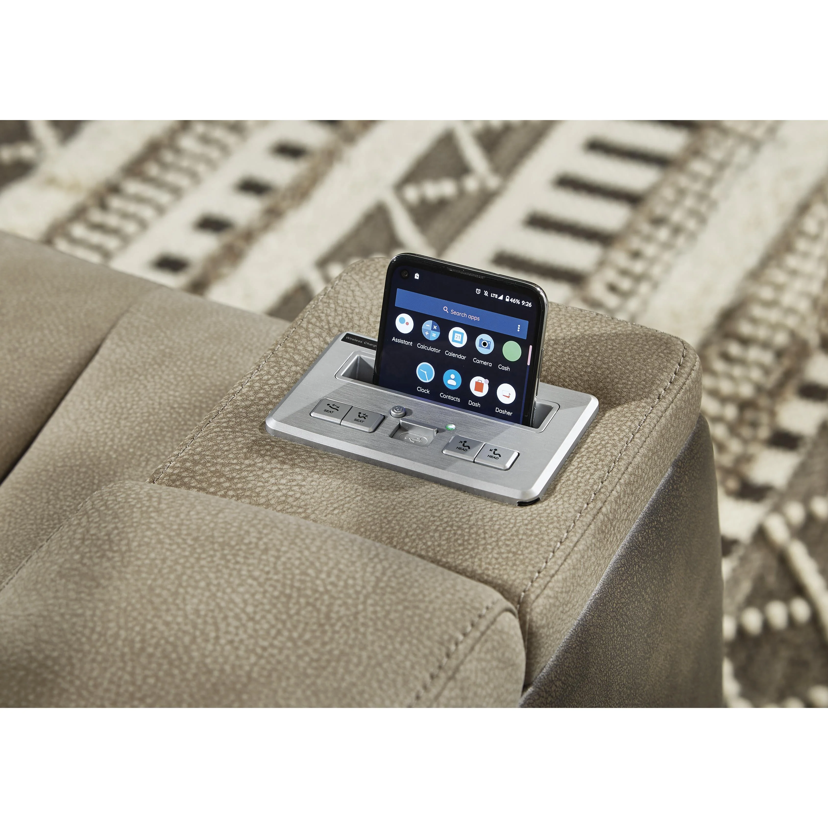 Signature Design by Ashley Next-Gen DuraPella 2200318 Power Reclining Loveseat with Console and Adjustable Headrest - Image 12