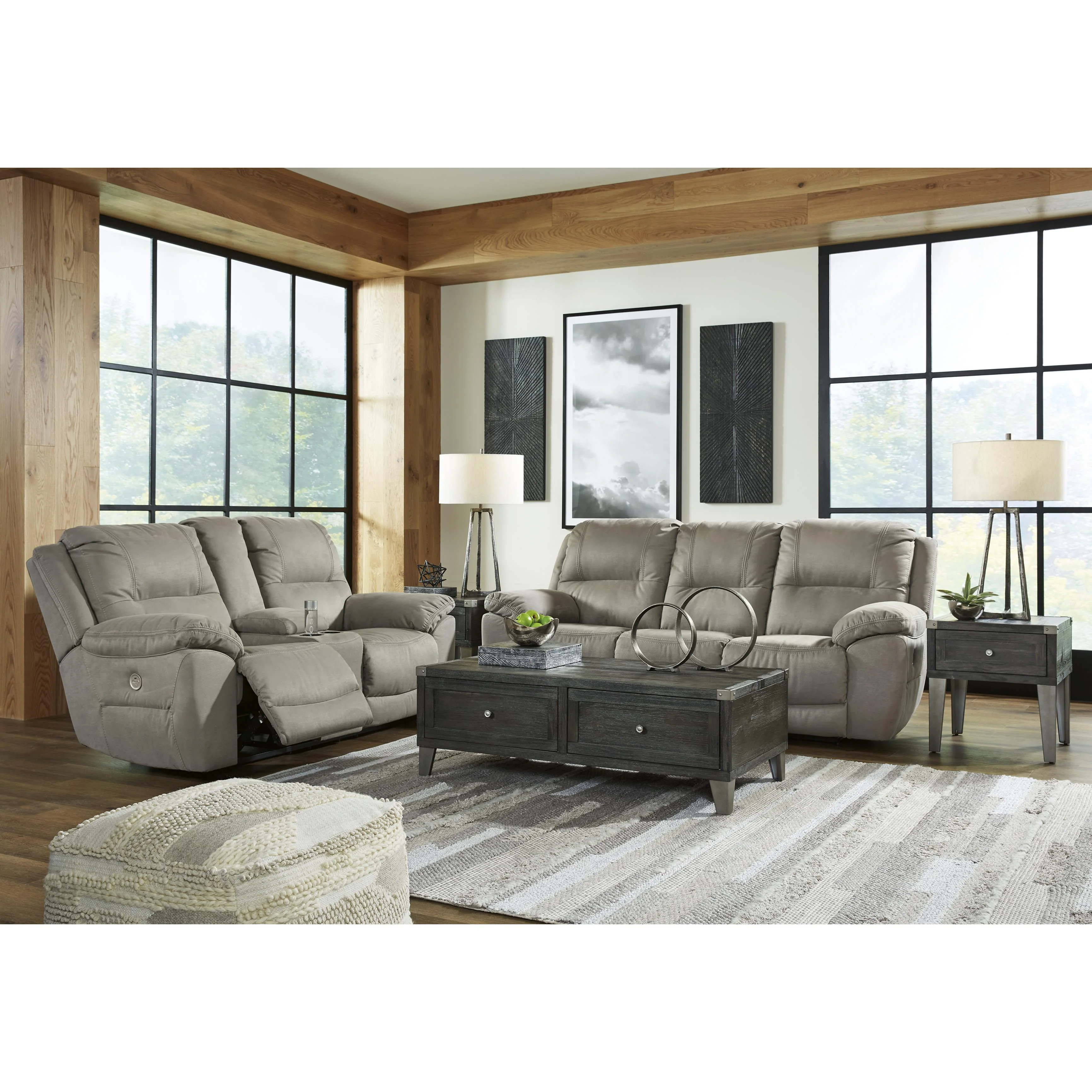 Signature Design by Ashley Next-Gen Gaucho 5420396 Double Reclining Power Loveseat with Console - Image 10