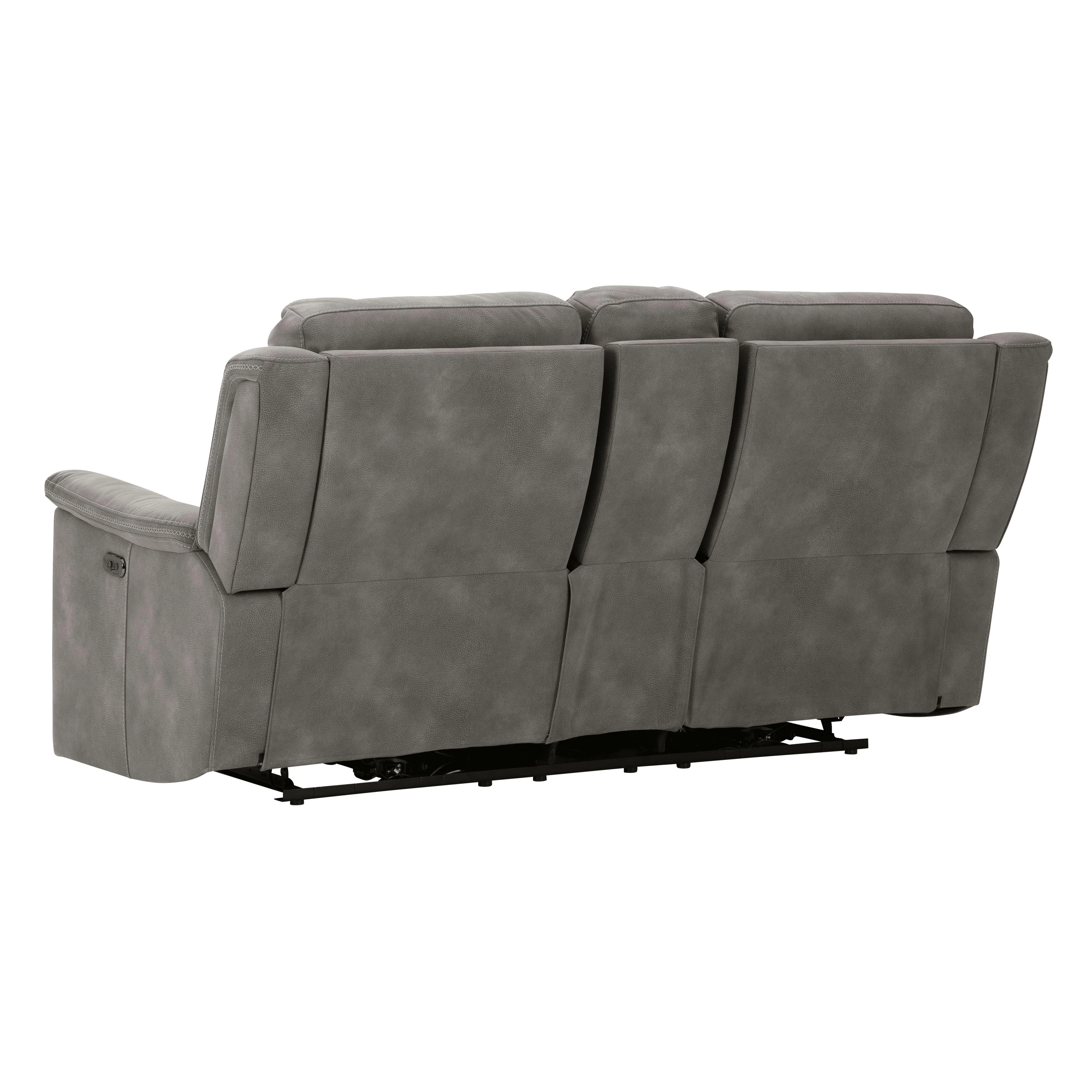 Signature Design by Ashley Next-Gen Durapella 5930118C PWR REC Loveseat w/ Console and ADJ Headrest - Image 5
