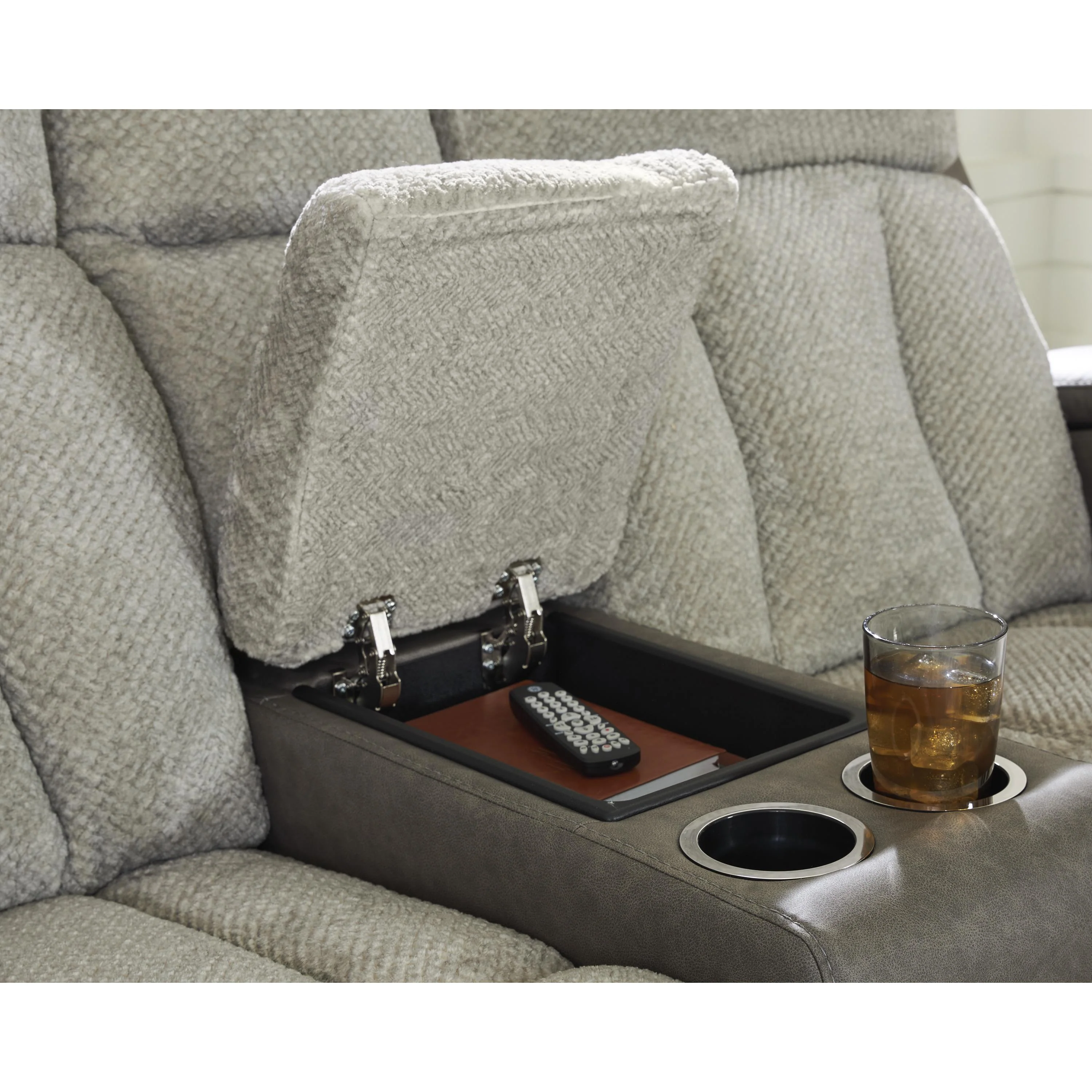 Signature Design by Ashley WhipLash PC6320418 Power Reclining Loveseat with Console and Adjustable Headrest - Image 6