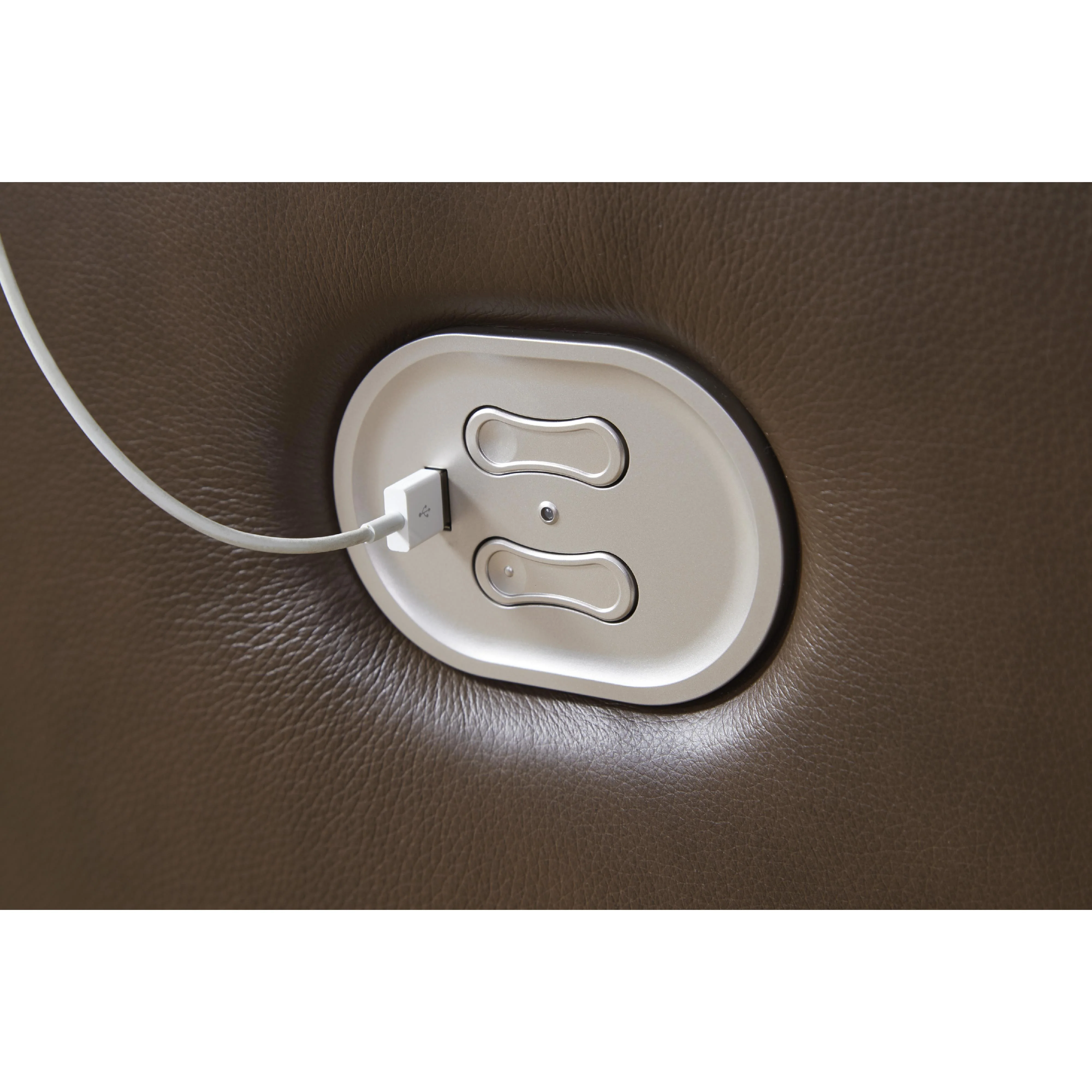 Signature Design by Ashley VonRyan U1040018 Power Reclining Loveseat with Console and Adjustable Headrest - Image 5