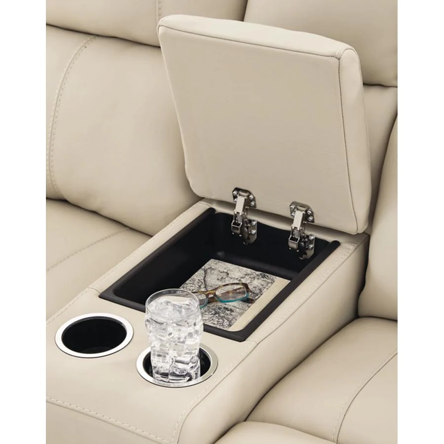 Signature Design by Ashley Dahlmoore U1320096 Double Reclining Power Loveseat with Console - Image 6