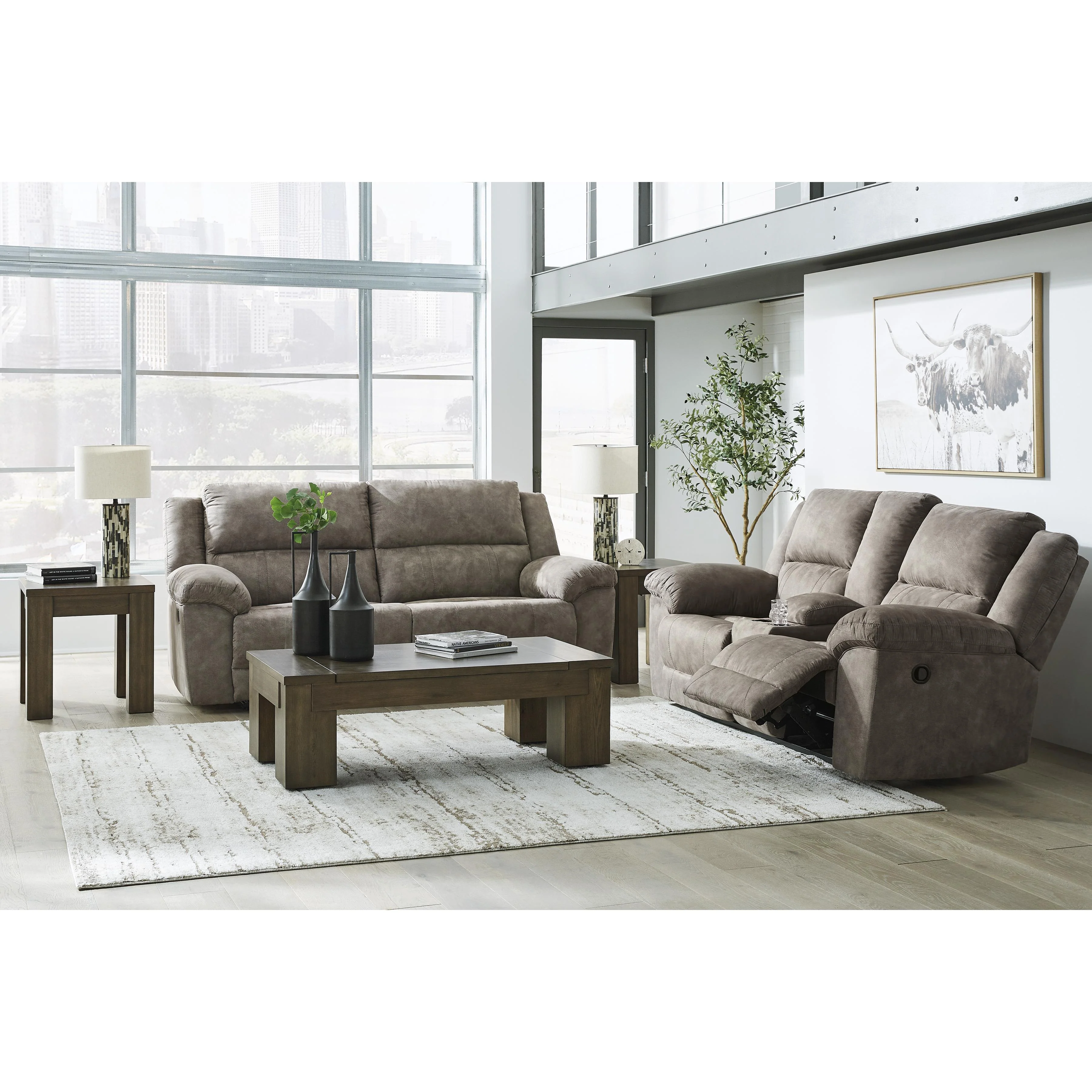 Signature Design by Ashley Laresview 3720394C Double Reclining Loveseat with Console - Image 13