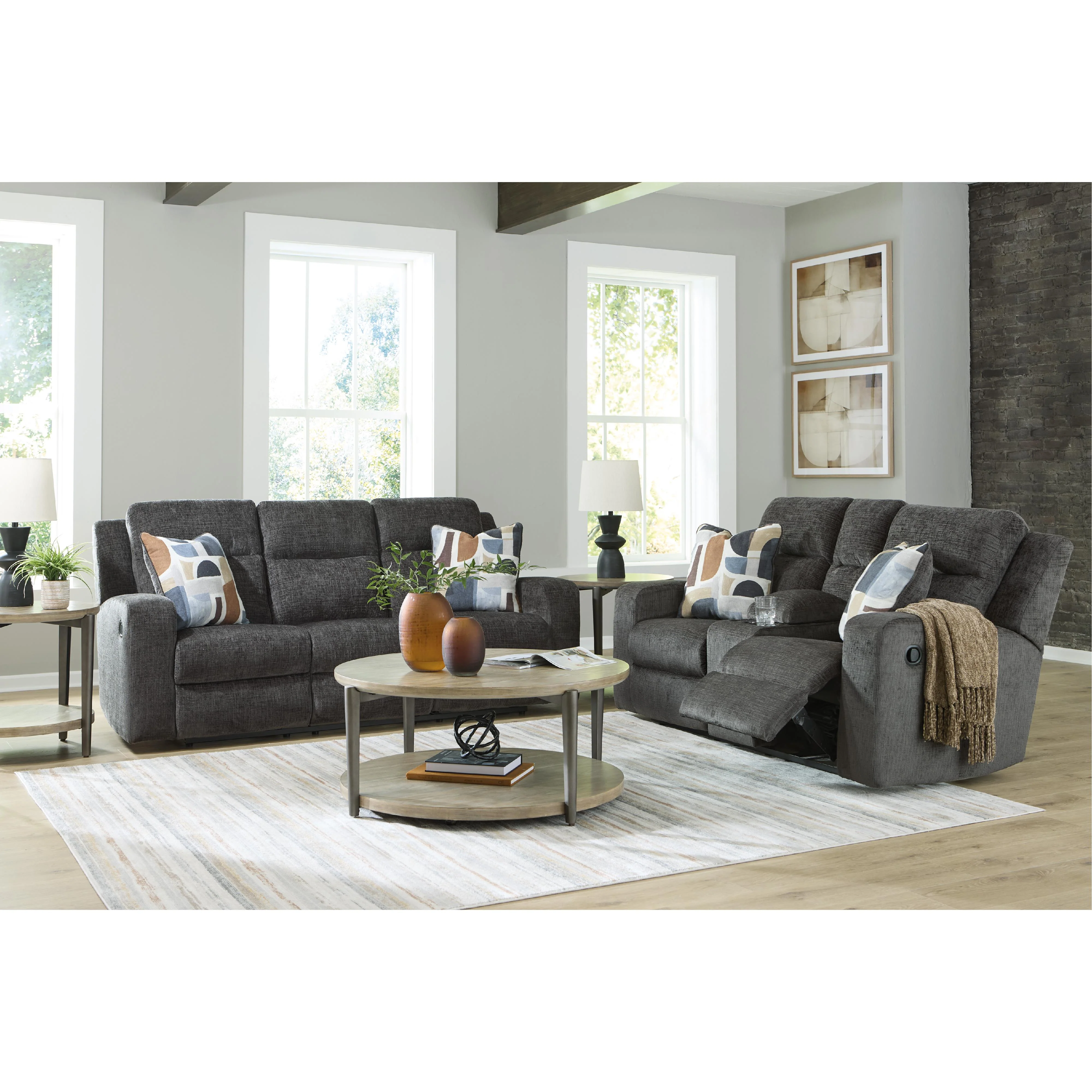 Signature Design by Ashley Kanlow 3860794C Double Reclining Loveseat with Console - Image 7