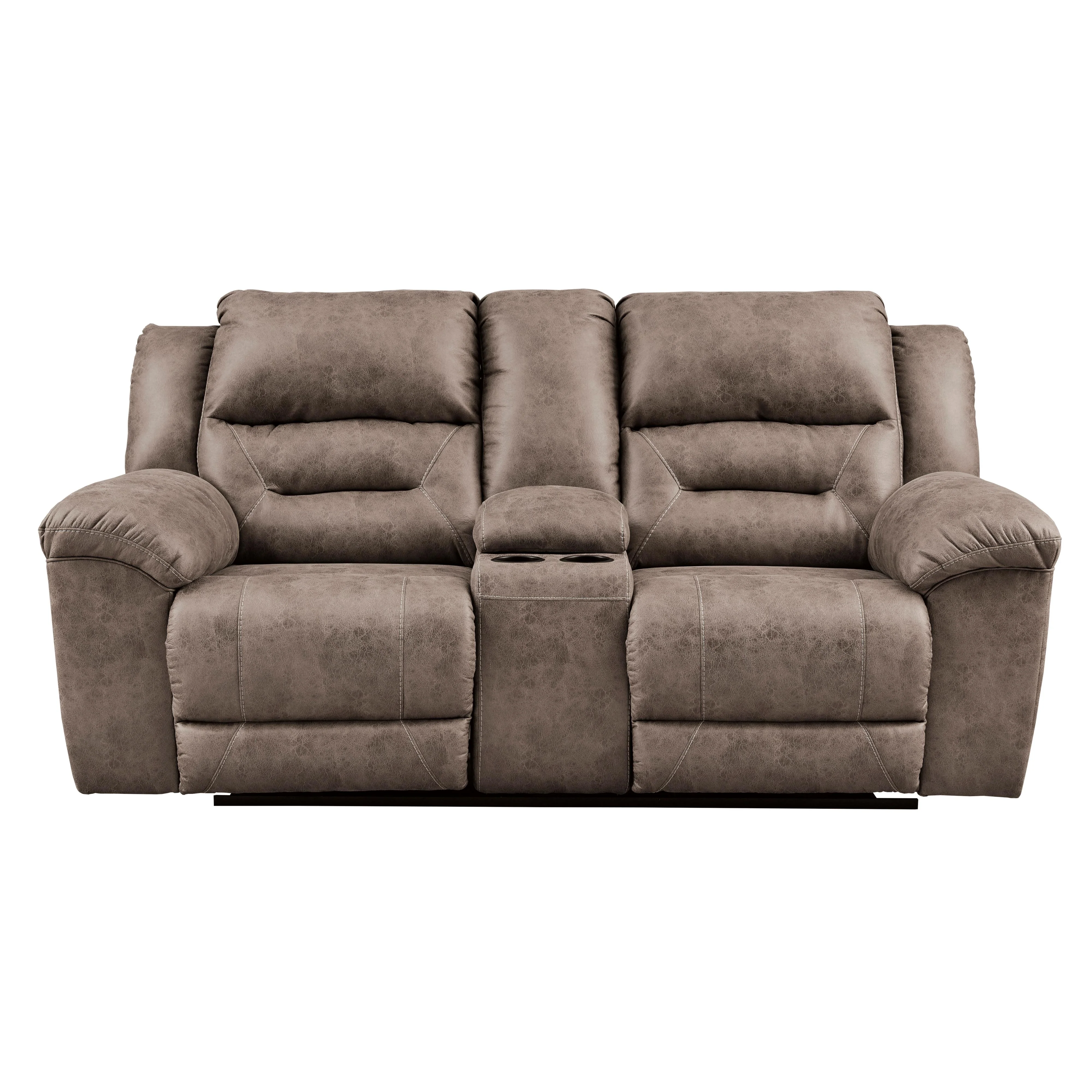 Signature Design by Ashley Stoneland 3990594C Double Reclining Loveseat with Console