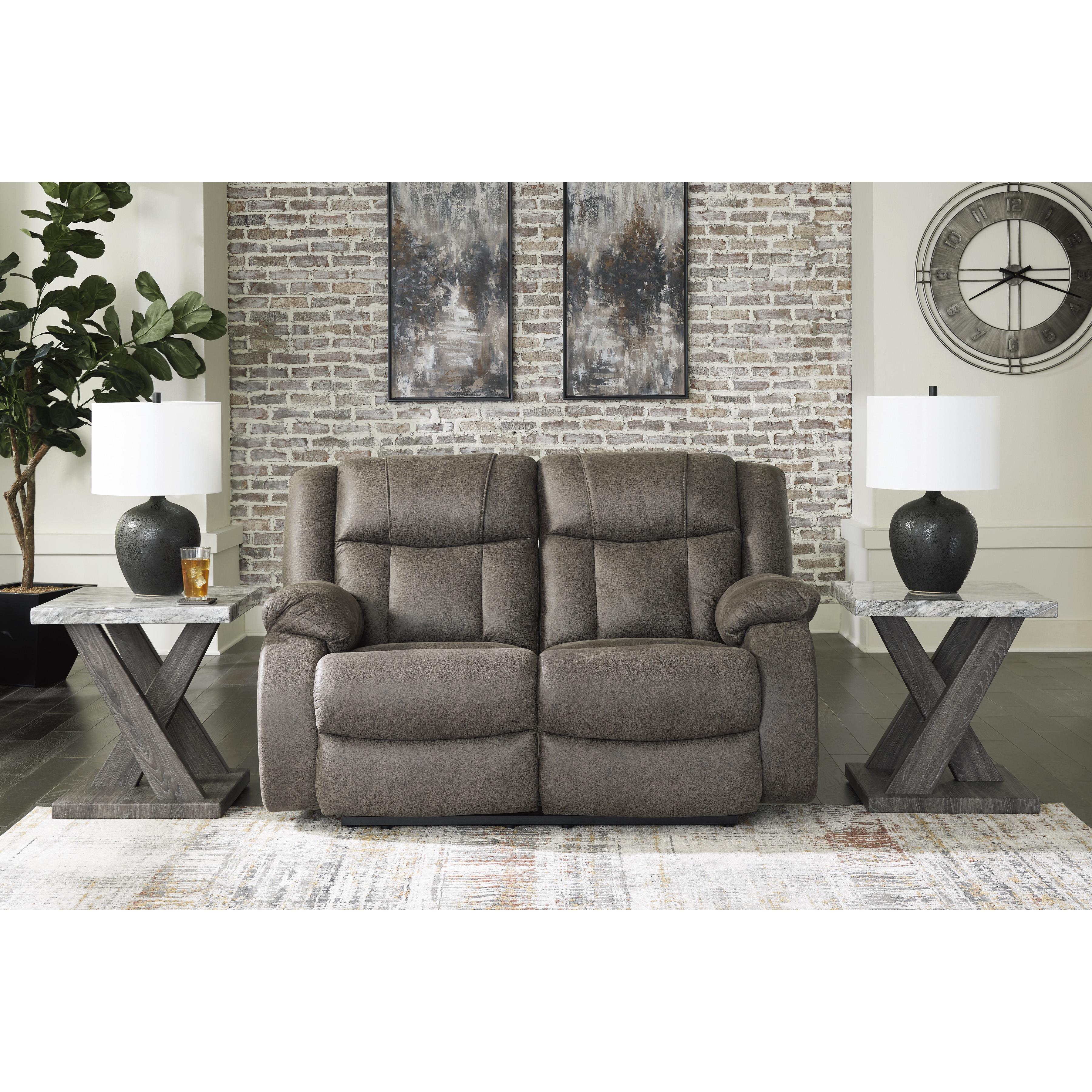 Signature Design by Ashley First Base 6880486 Reclining Loveseat - Image 6