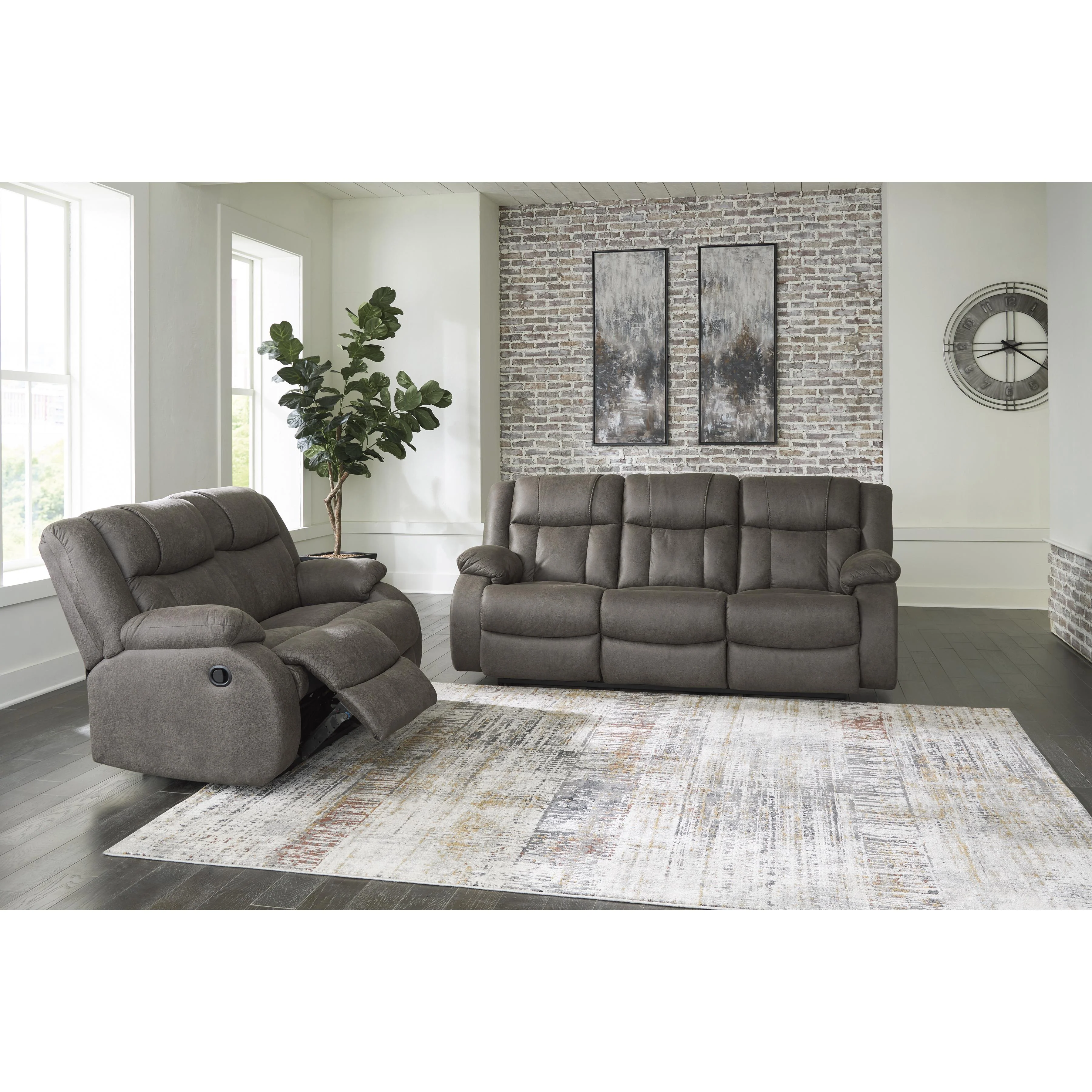 Signature Design by Ashley First Base 6880486 Reclining Loveseat - Image 8