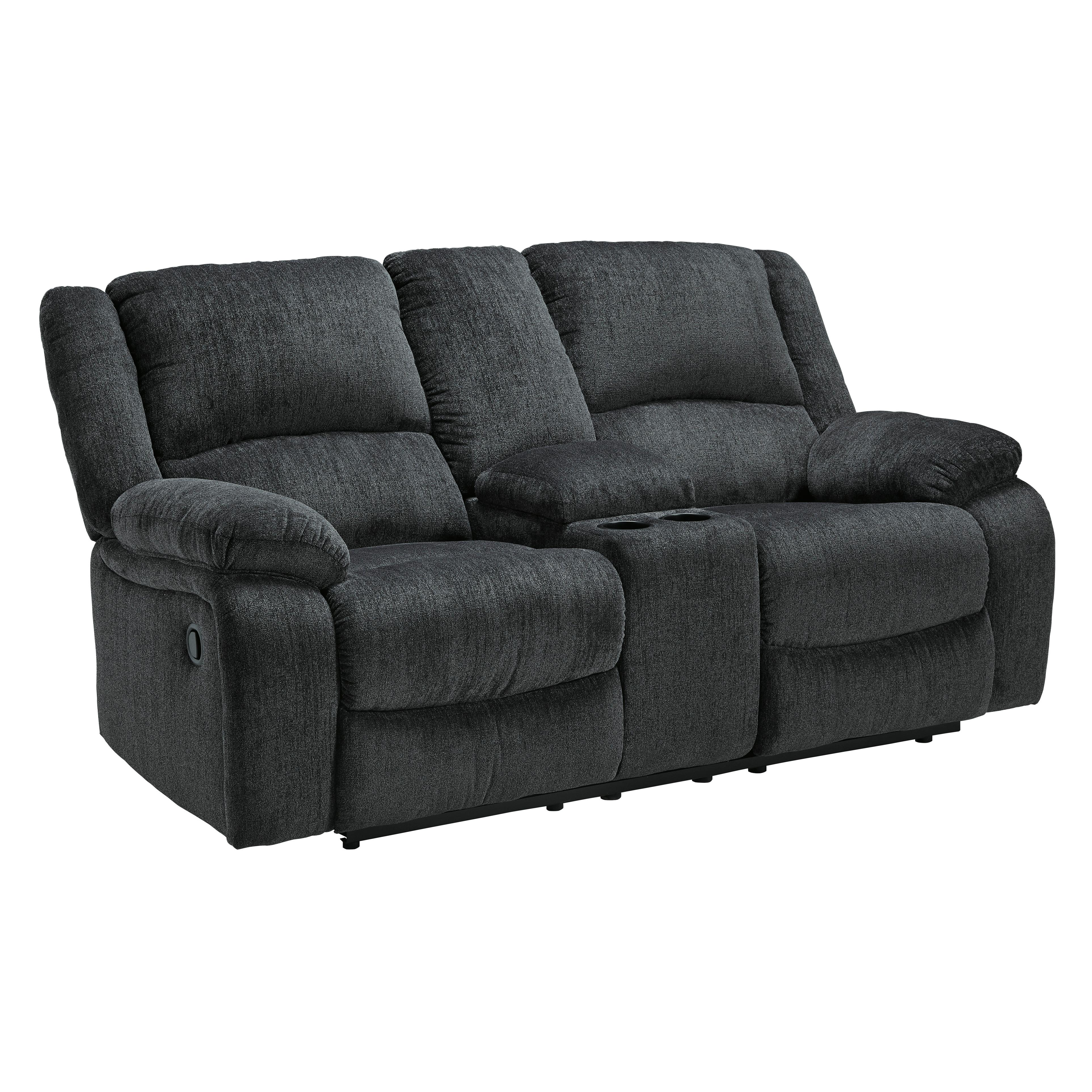 Signature Design by Ashley Draycoll 7650494C Double Reclining Loveseat with Console - Image 2