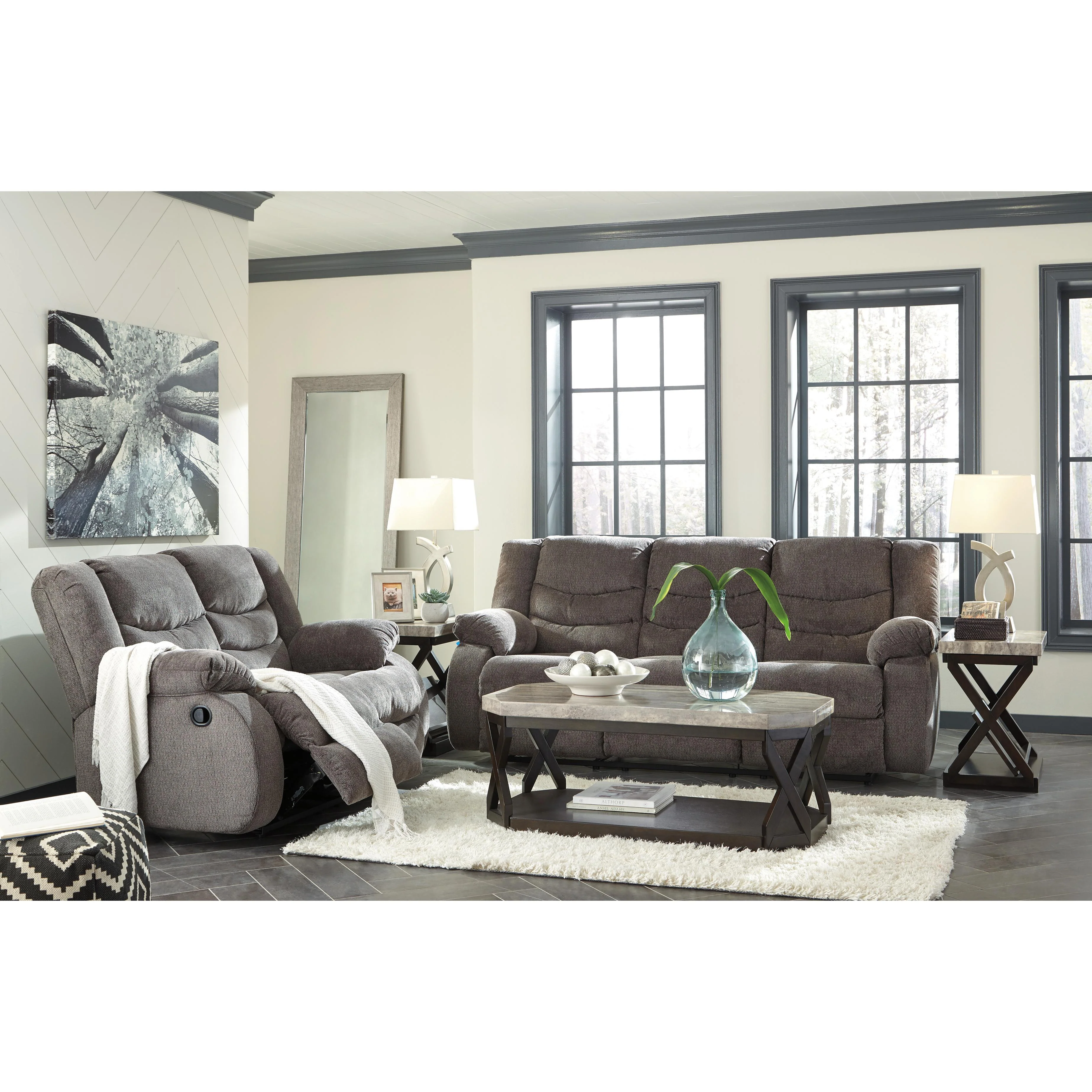 Signature Design by Ashley Tulen 9860686 Reclining Loveseat - Image 9