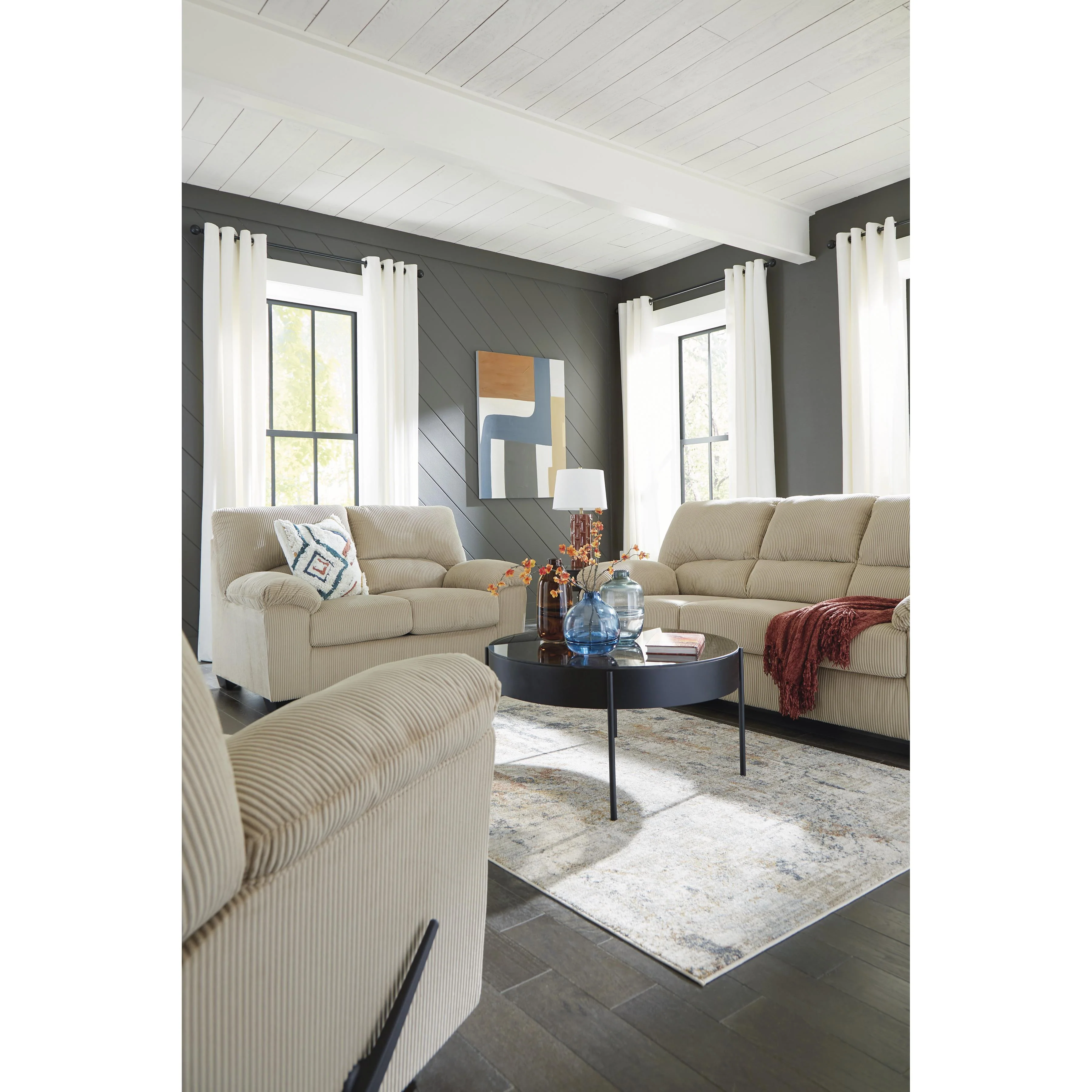 Signature Design by Ashley SimpleJoy 2420335 Loveseat - Image 9
