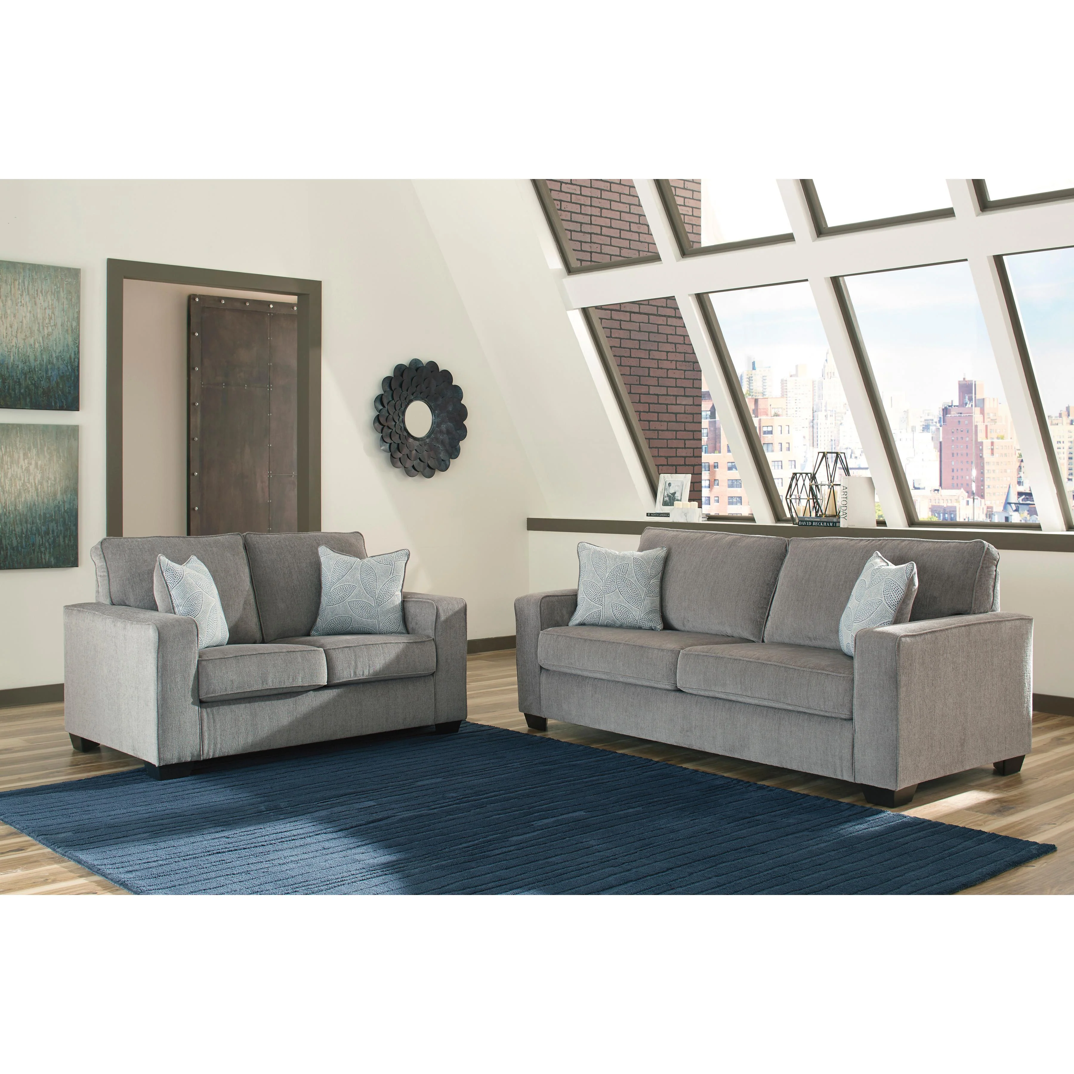 Signature Design by Ashley Altari Stationary Fabric Loveseat 8721435 - Image 7