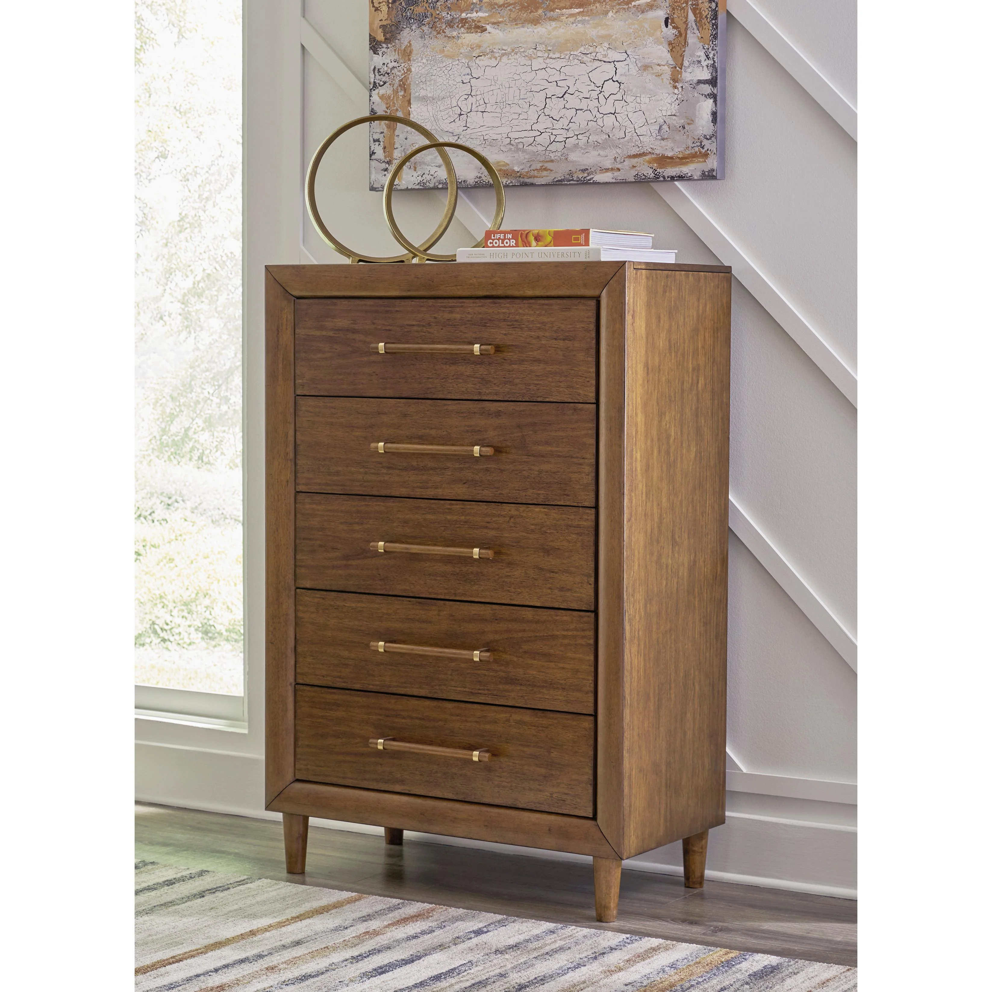 Signature Design by Ashley Lyncott B615 8 pc Queen Upholstered Panel Bedroom Set - Image 4