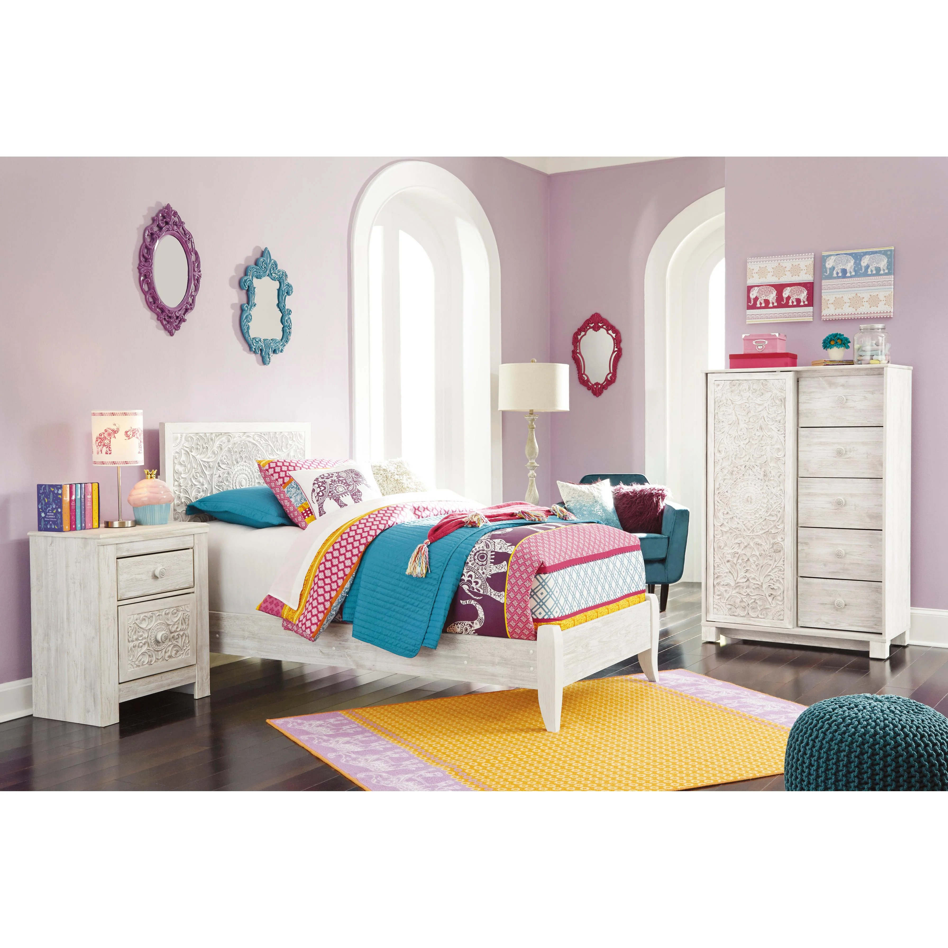 Signature Design by Ashley Paxberry B181-92 Two Drawer Night Stand - Image 16