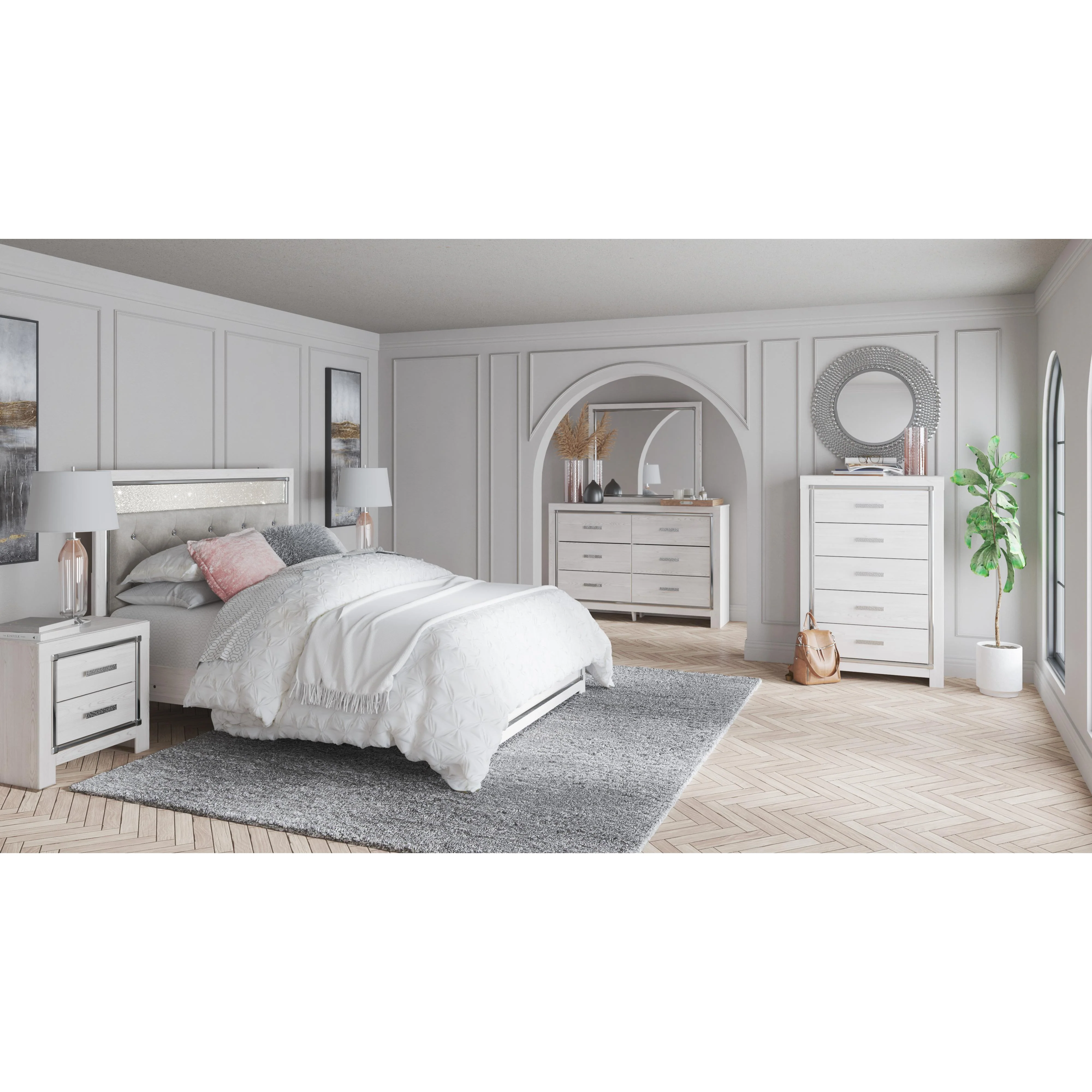 Signature Design by Ashley Altyra B2640-92 Two Drawer Night Stand - Image 8