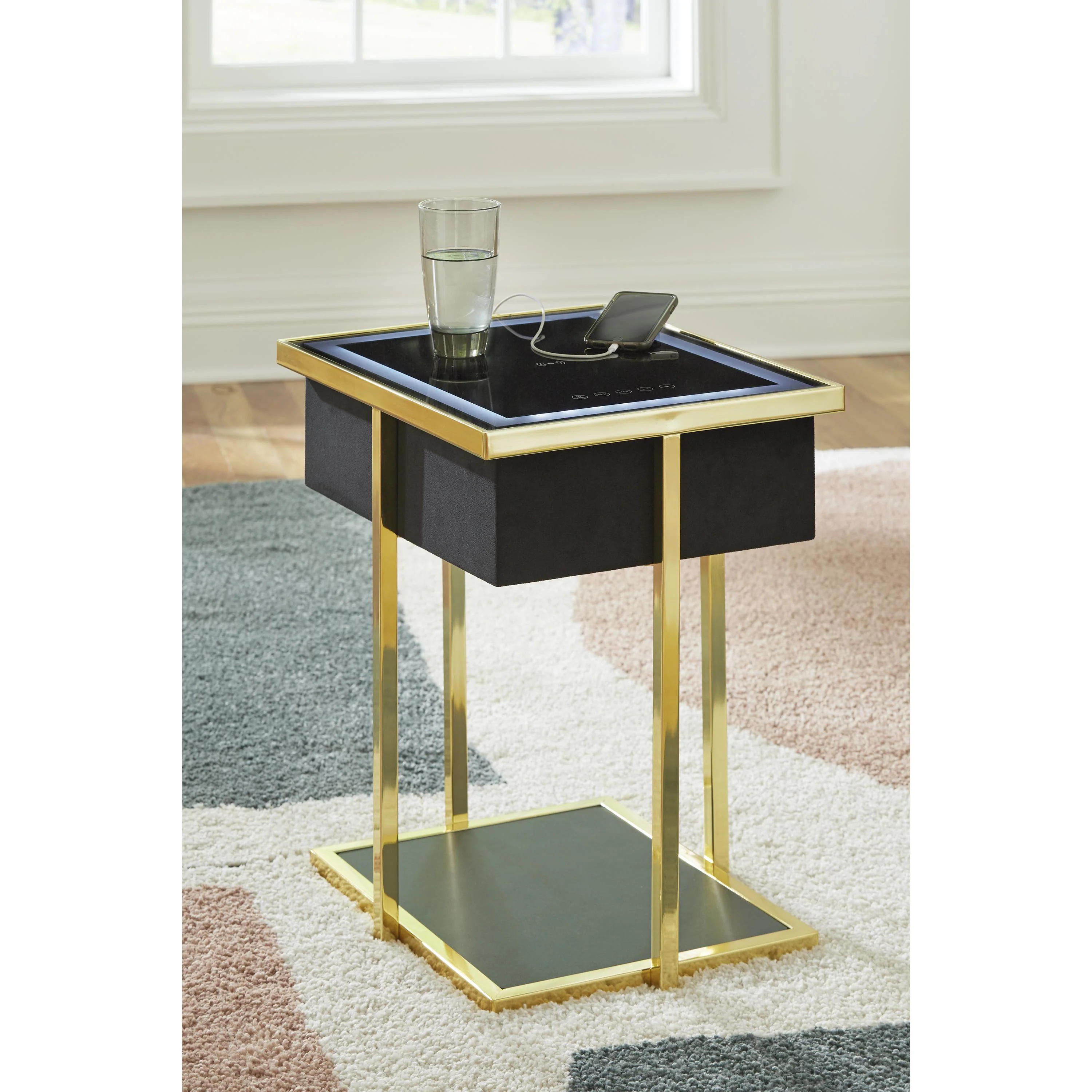 Signature Design by Ashley Rexwell A4000681 Accent Table with Speaker - Image 6