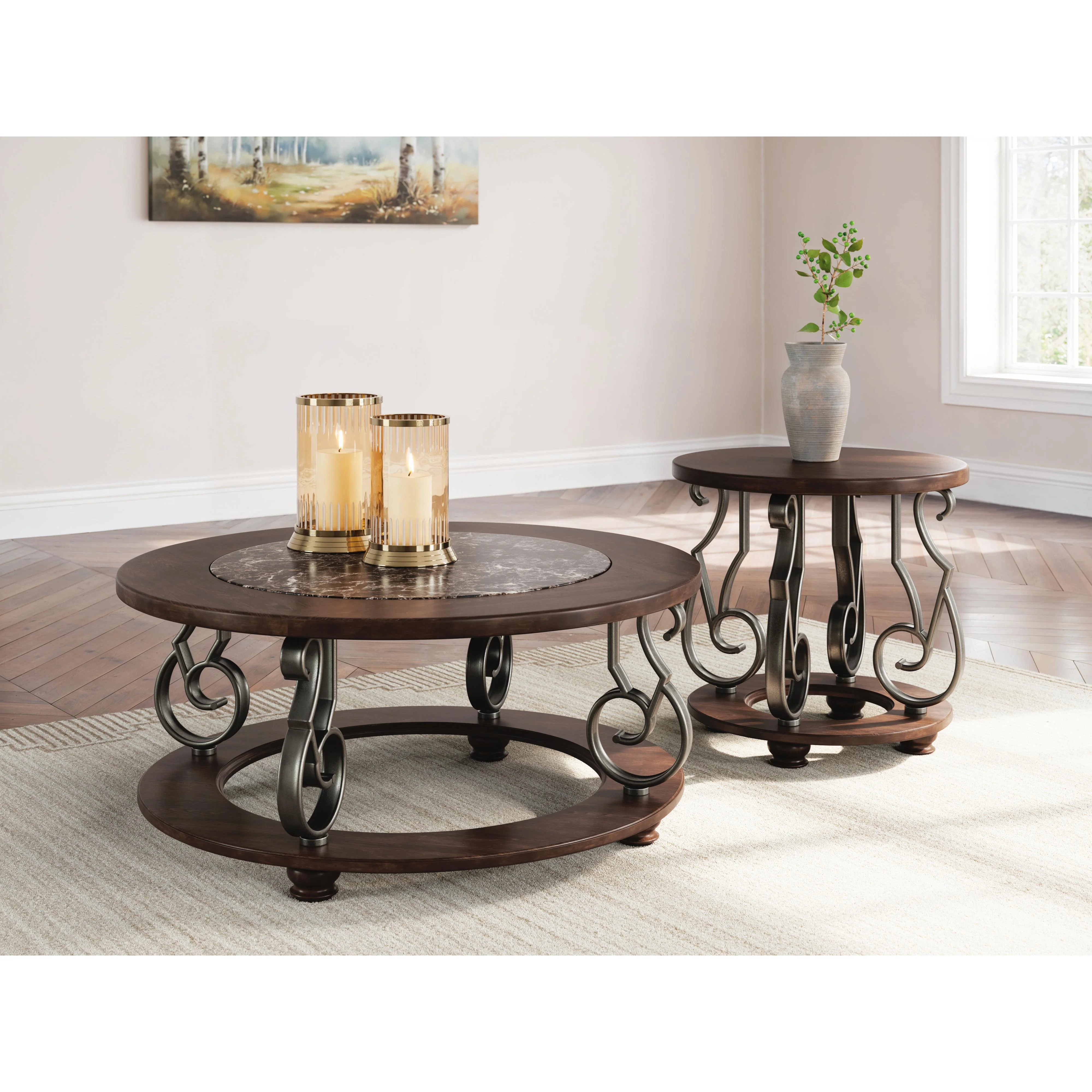 Signature Design by Ashley Frallyn T623-6 Round End Table - Image 4