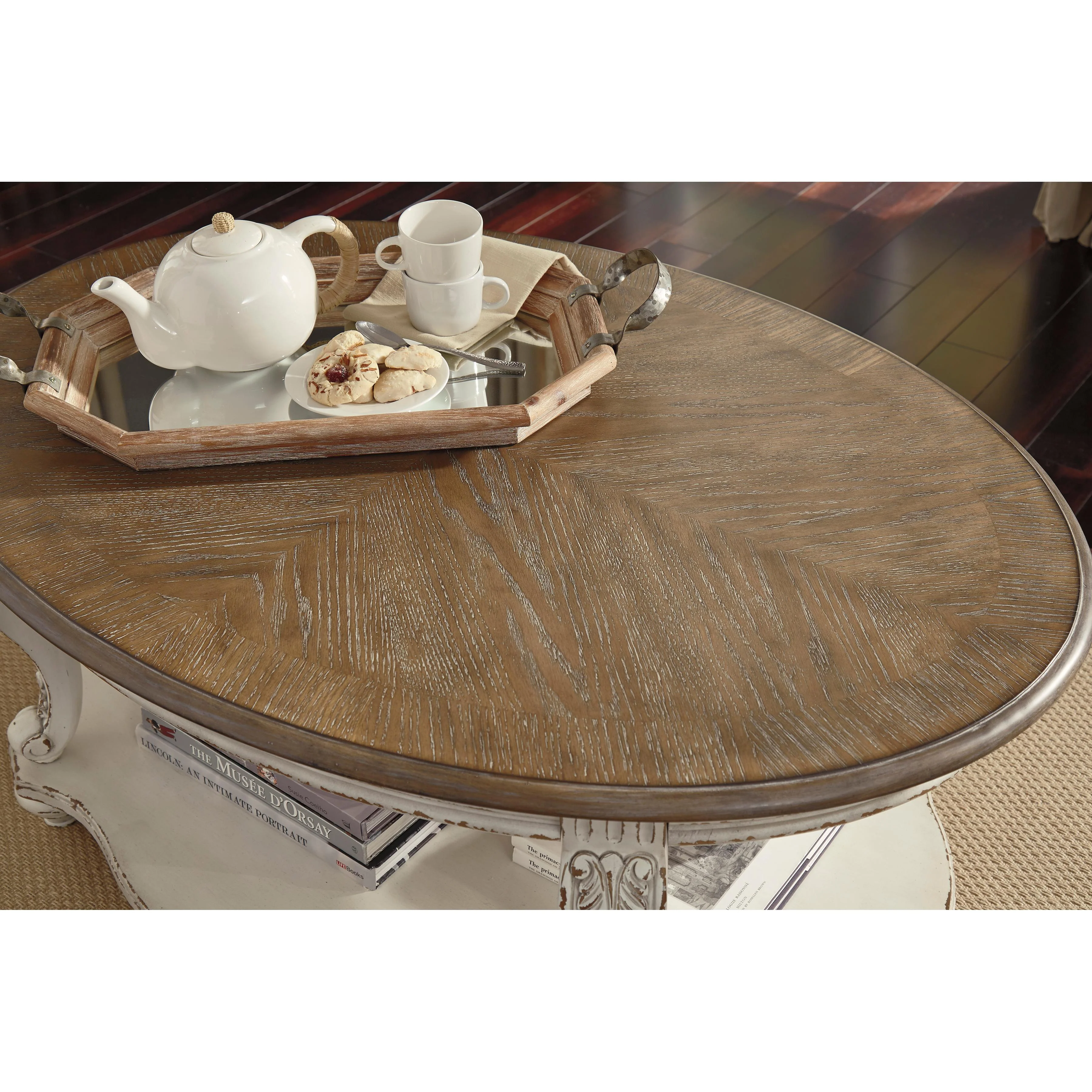 Signature Design by Ashley Realyn T743T2 Coffee Table and 2 End Tables - Image 4