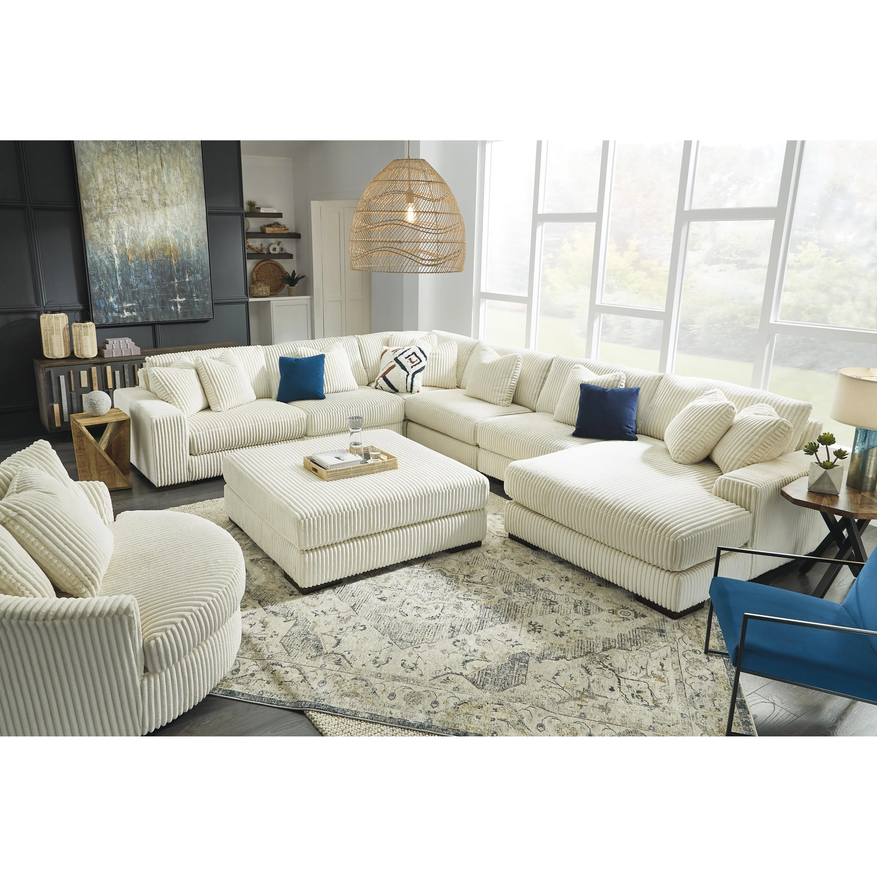 Signature Design by Ashley Lindyn 2110408 Oversized Accent Ottoman - Image 7