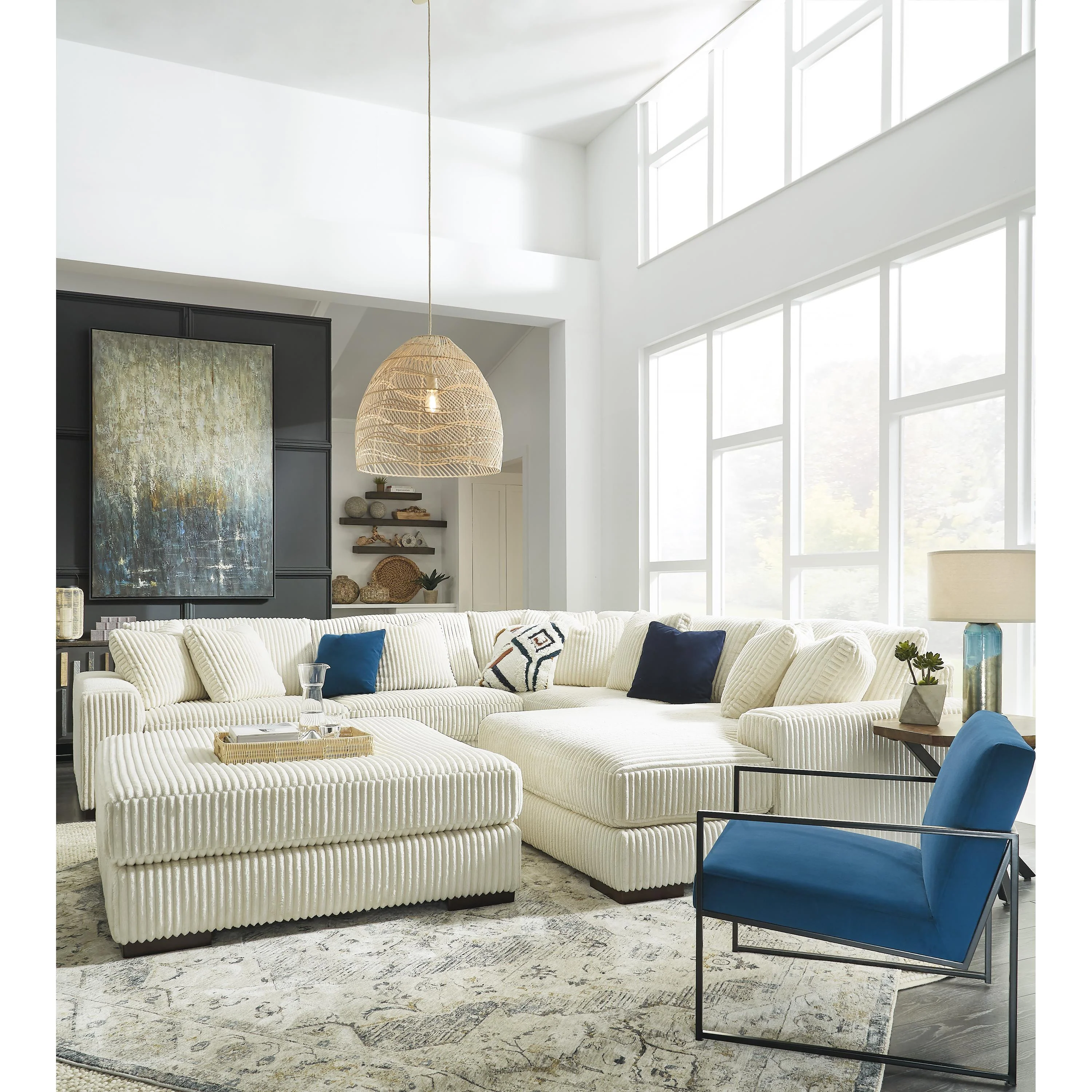 Signature Design by Ashley Lindyn 2110408 Oversized Accent Ottoman - Image 8