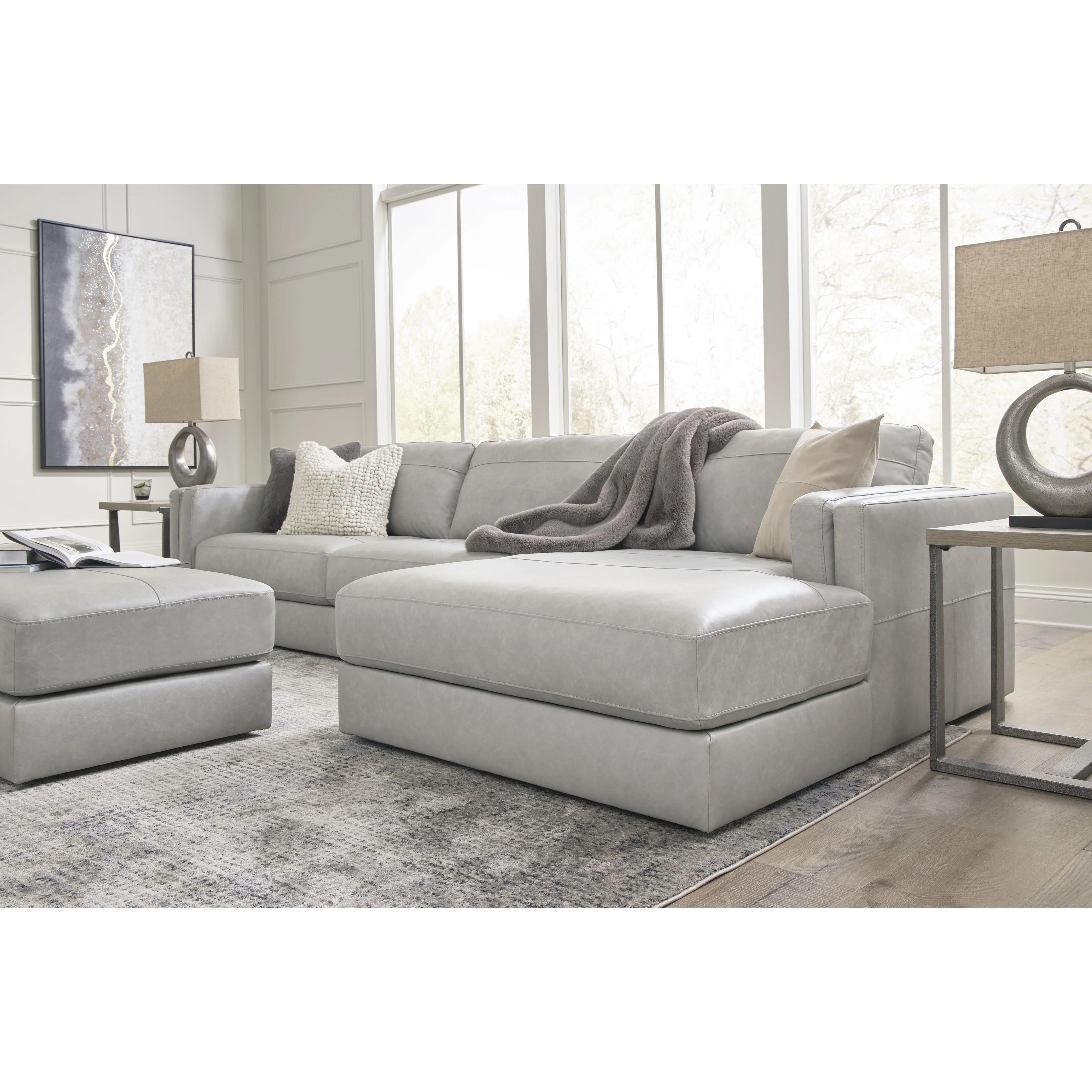 Signature Design by Ashley Amiata 5740408 Oversized Accent Ottoman - Image 5