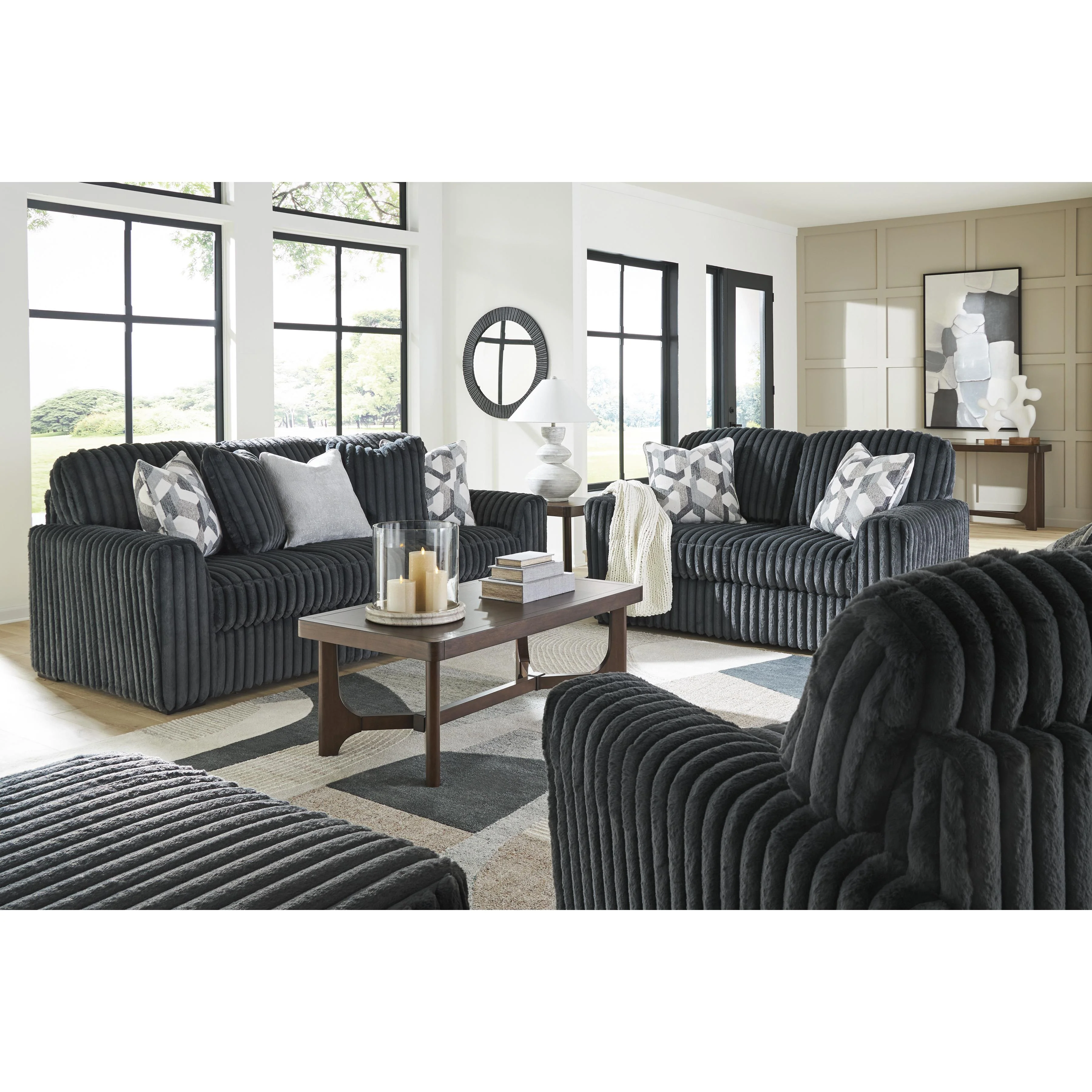 Signature Design by Ashley Midnight-Madness 9810508 Oversized Accent Ottoman - Image 11