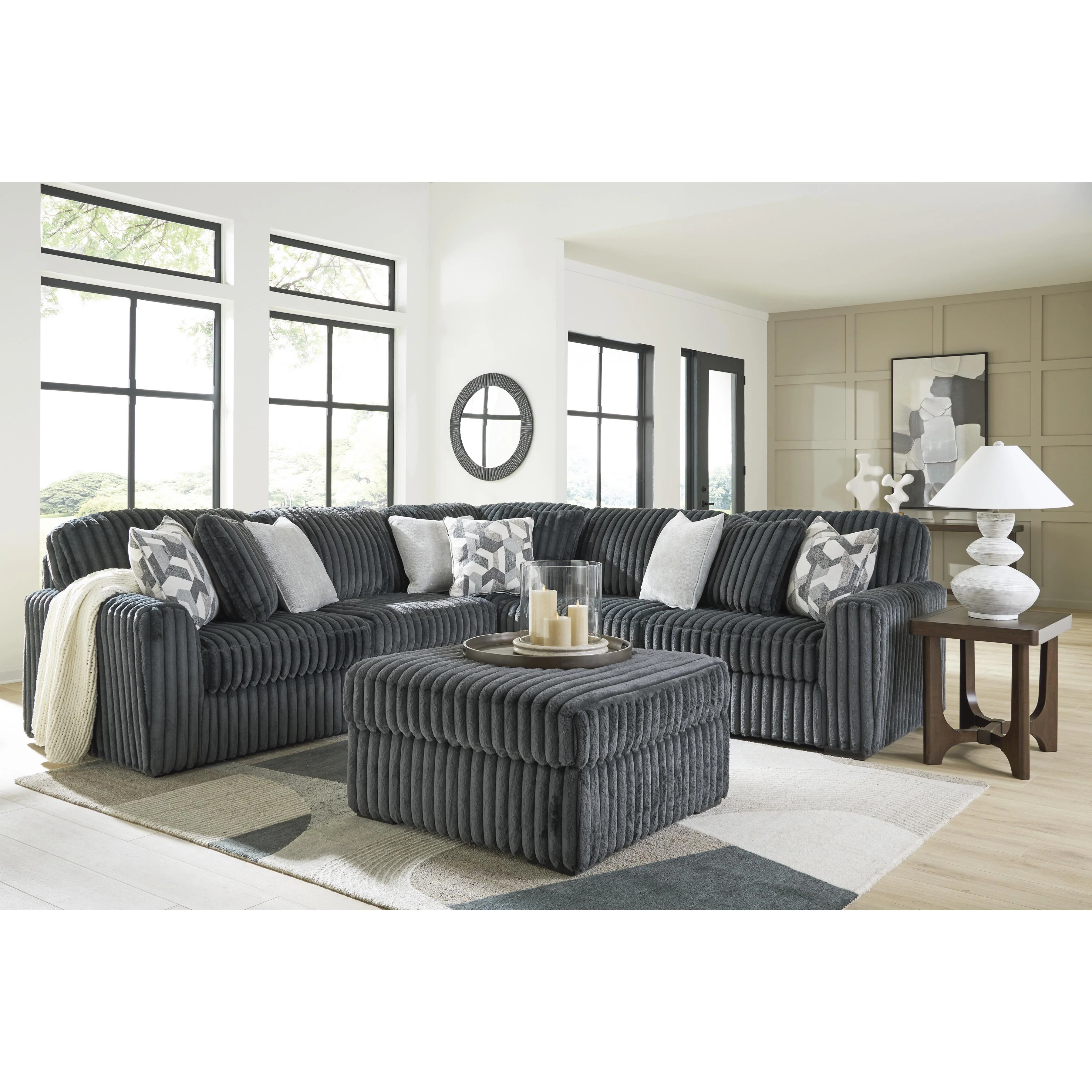 Signature Design by Ashley Midnight-Madness 9810508 Oversized Accent Ottoman - Image 9