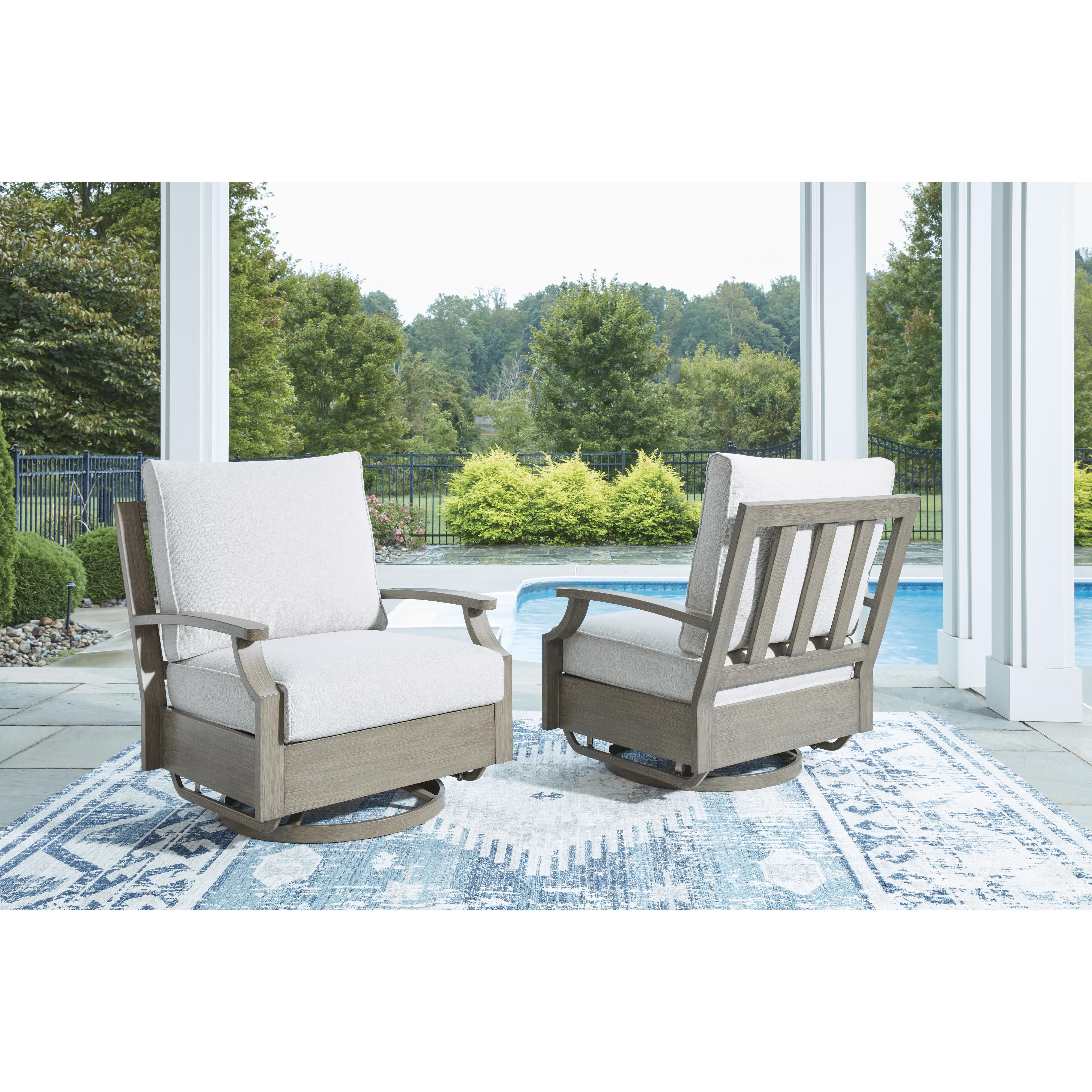 Signature Design by Ashley Rainier Ranch P701-821 Swivel Glider Chair with Cushion - Image 5