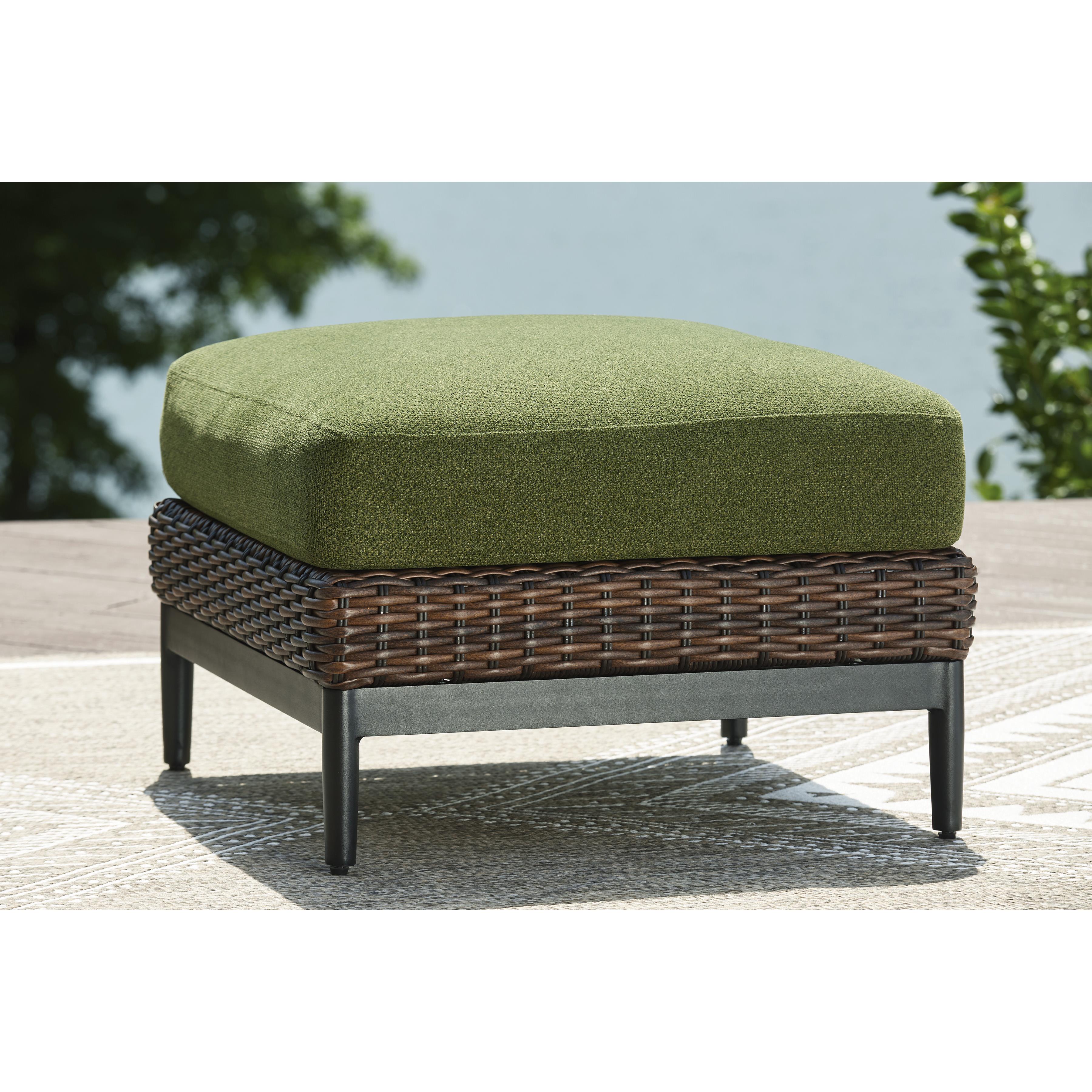 Signature Design by Ashley Horizon Hall P572-814 Ottoman with Cushion - Image 4