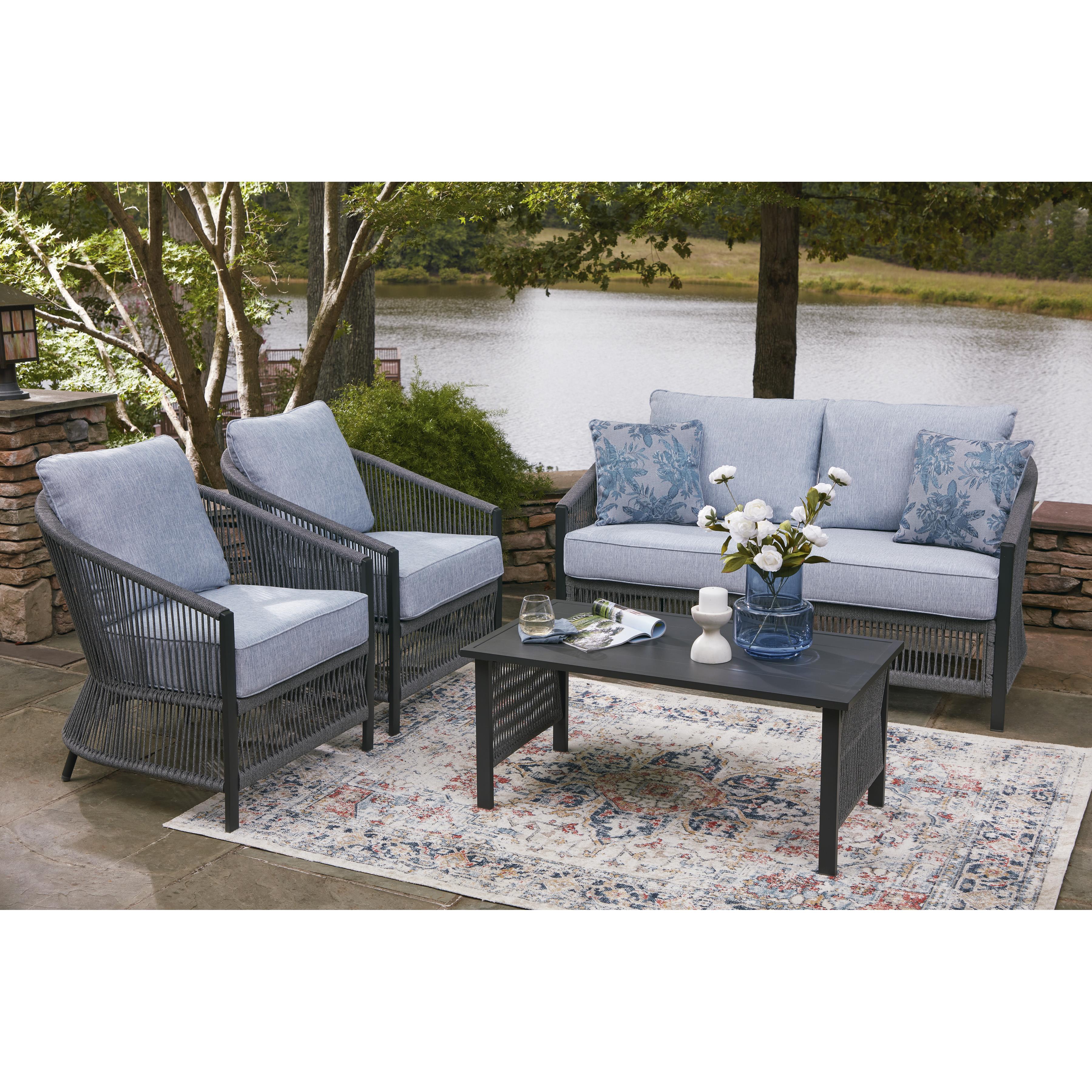 Signature Design by Ashley Bridges Beach PCP391-080 Love/Chairs/Table Set - Image 5