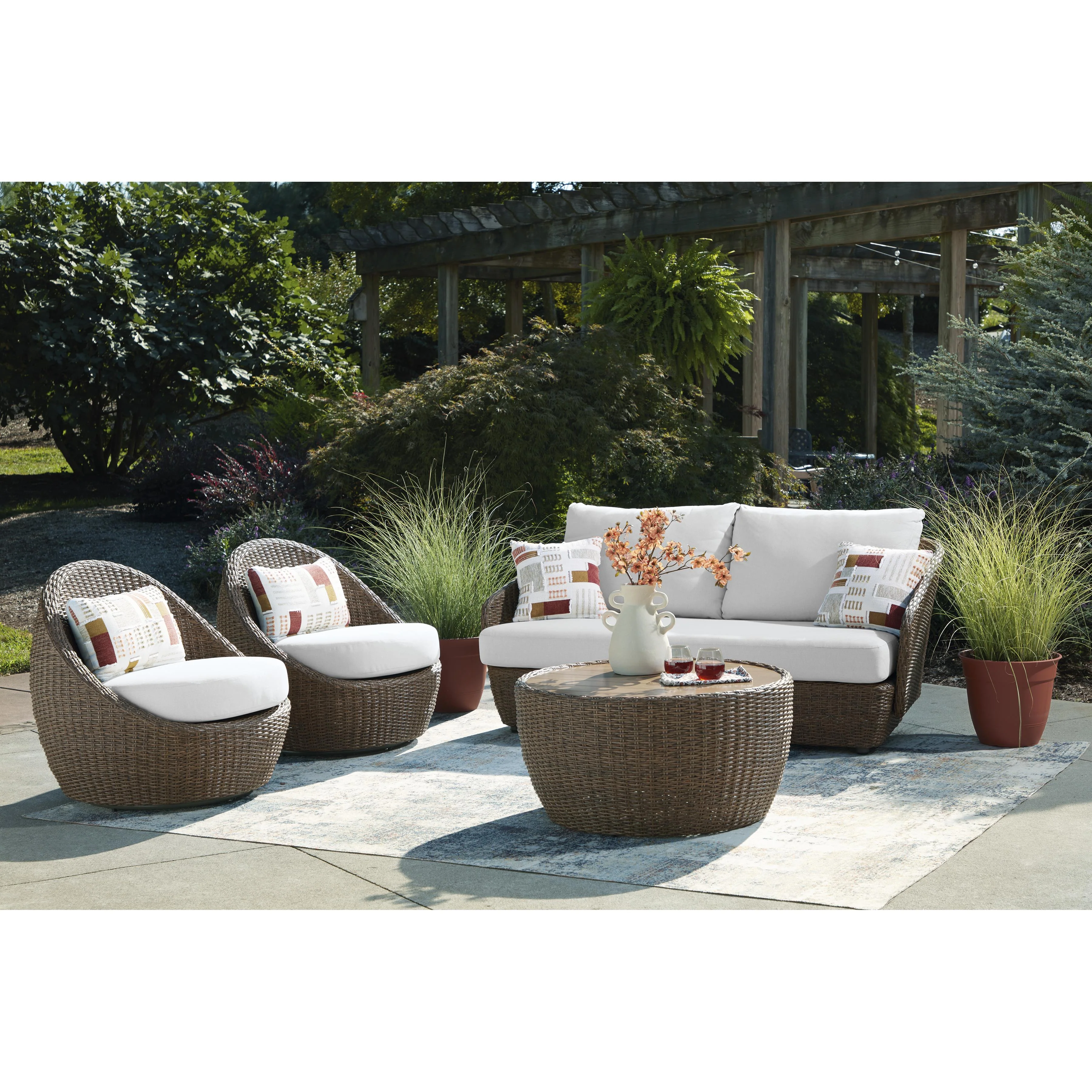 Signature Design by Ashley Double Point PCP503-070 Love/Swivel Chairs Set - Image 7