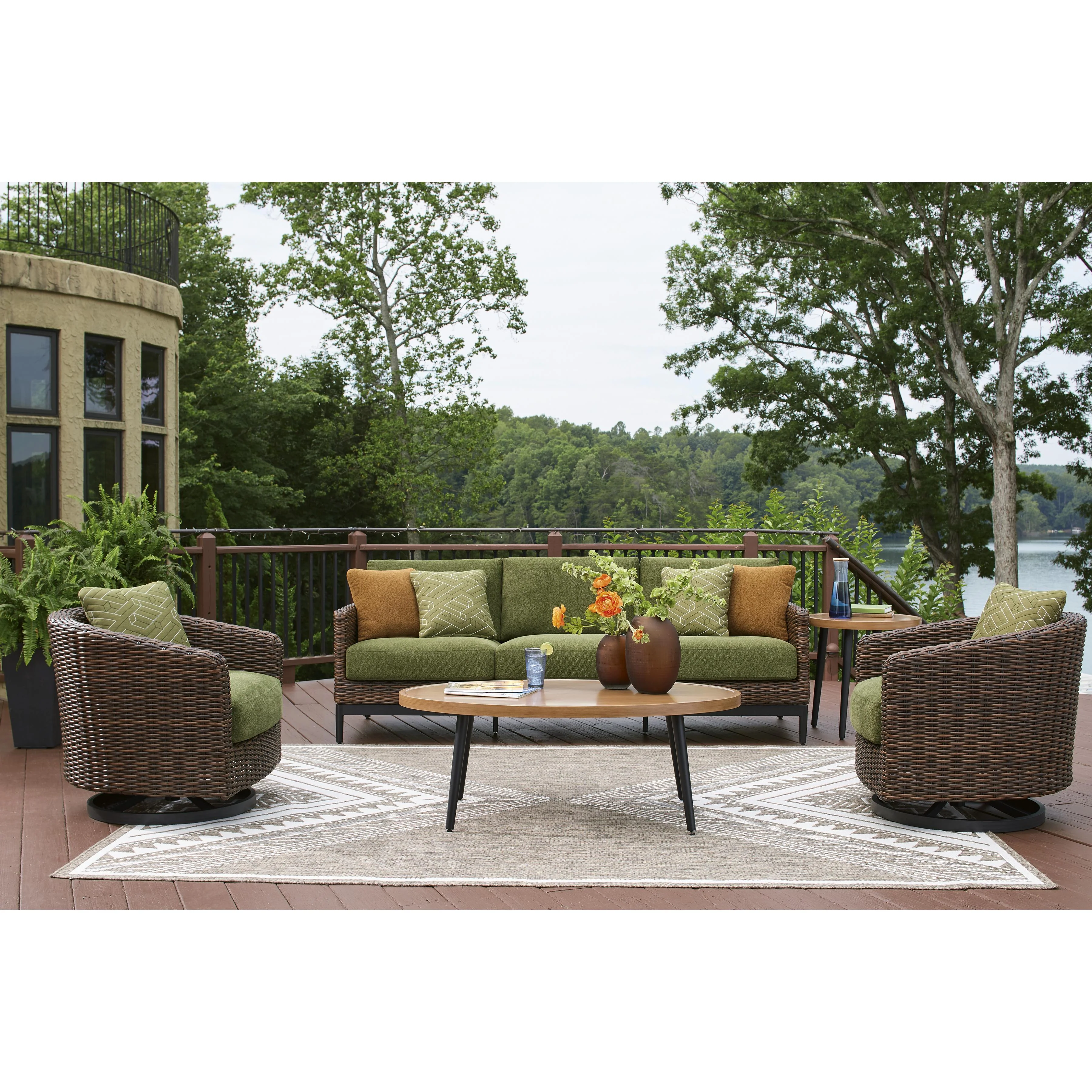 Signature Design by Ashley Horizon Hall P572-838 Sofa with Cushion - Image 7