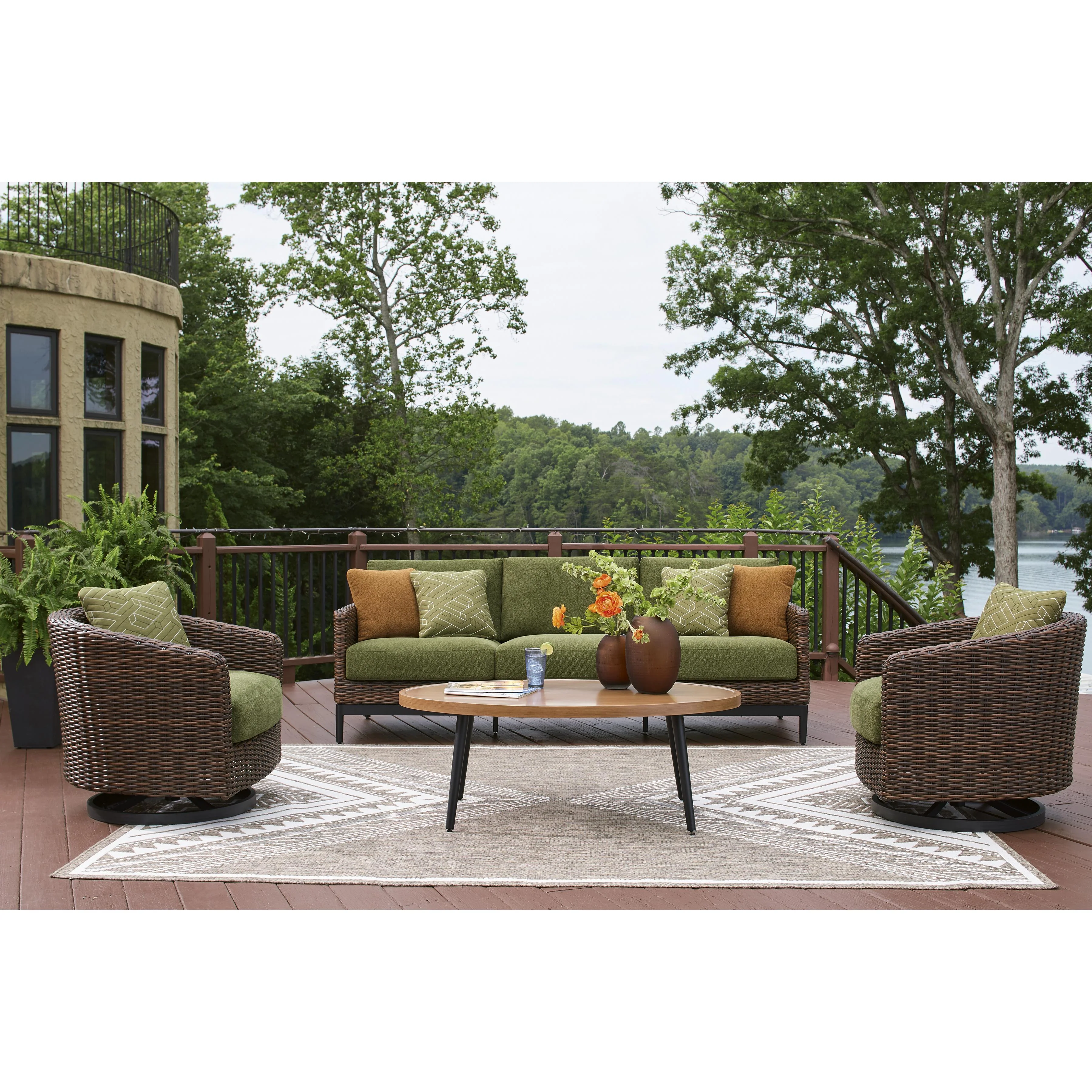 Signature Design by Ashley Horizon Hall P572-838 Sofa with Cushion - Image 8